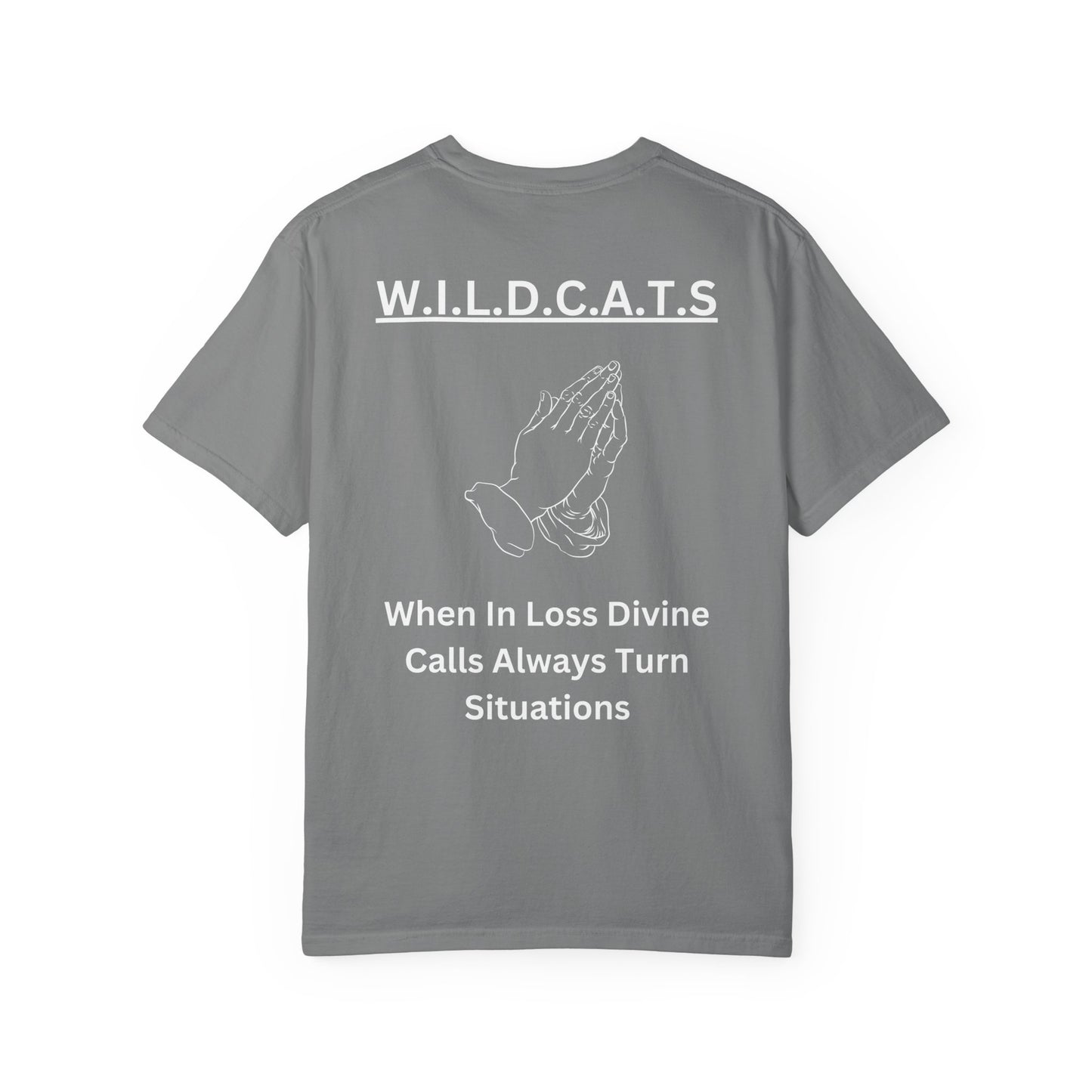 Wildcats Christian White Letters & Image Specialty