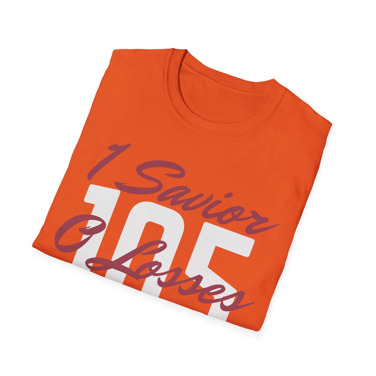 Adult 105 Christian Marron and White Letters