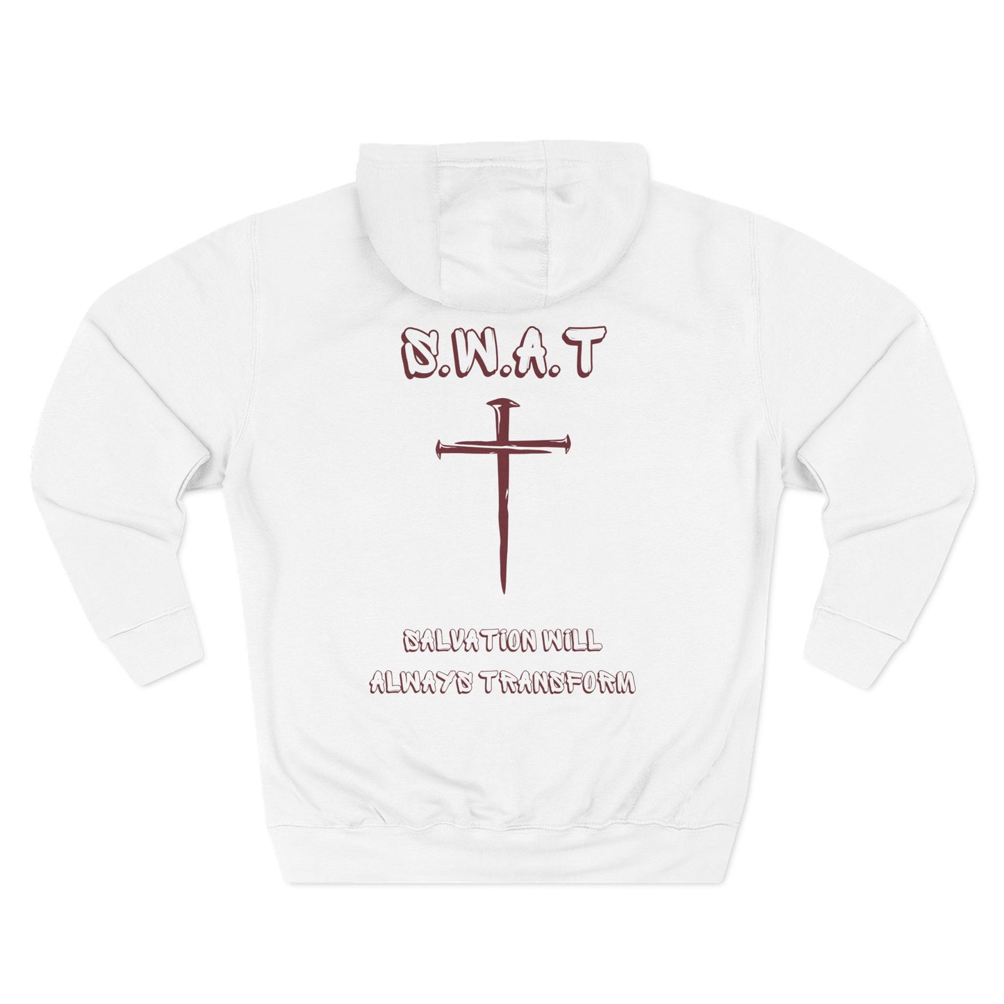 Swat Christian Marron Words Hoodie