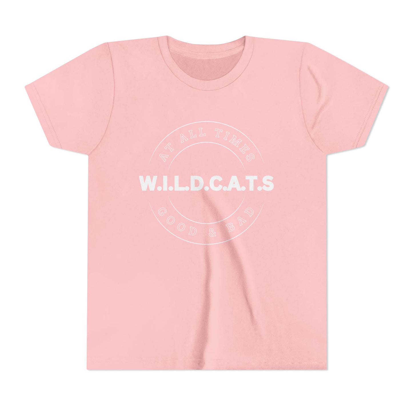 Youth Wildcats Christian White Letters & Picture