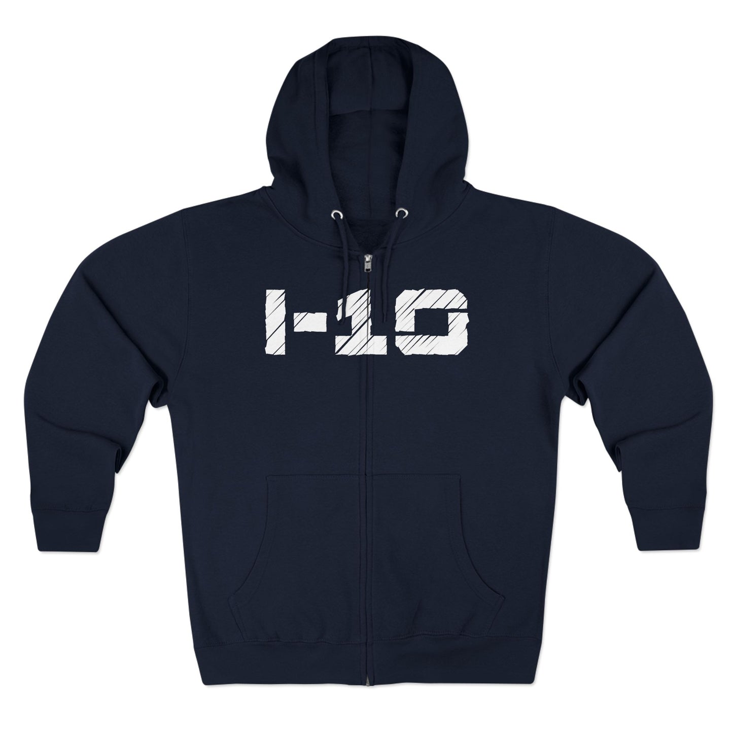 I-10 Christian White Words Hoodie Zipper
