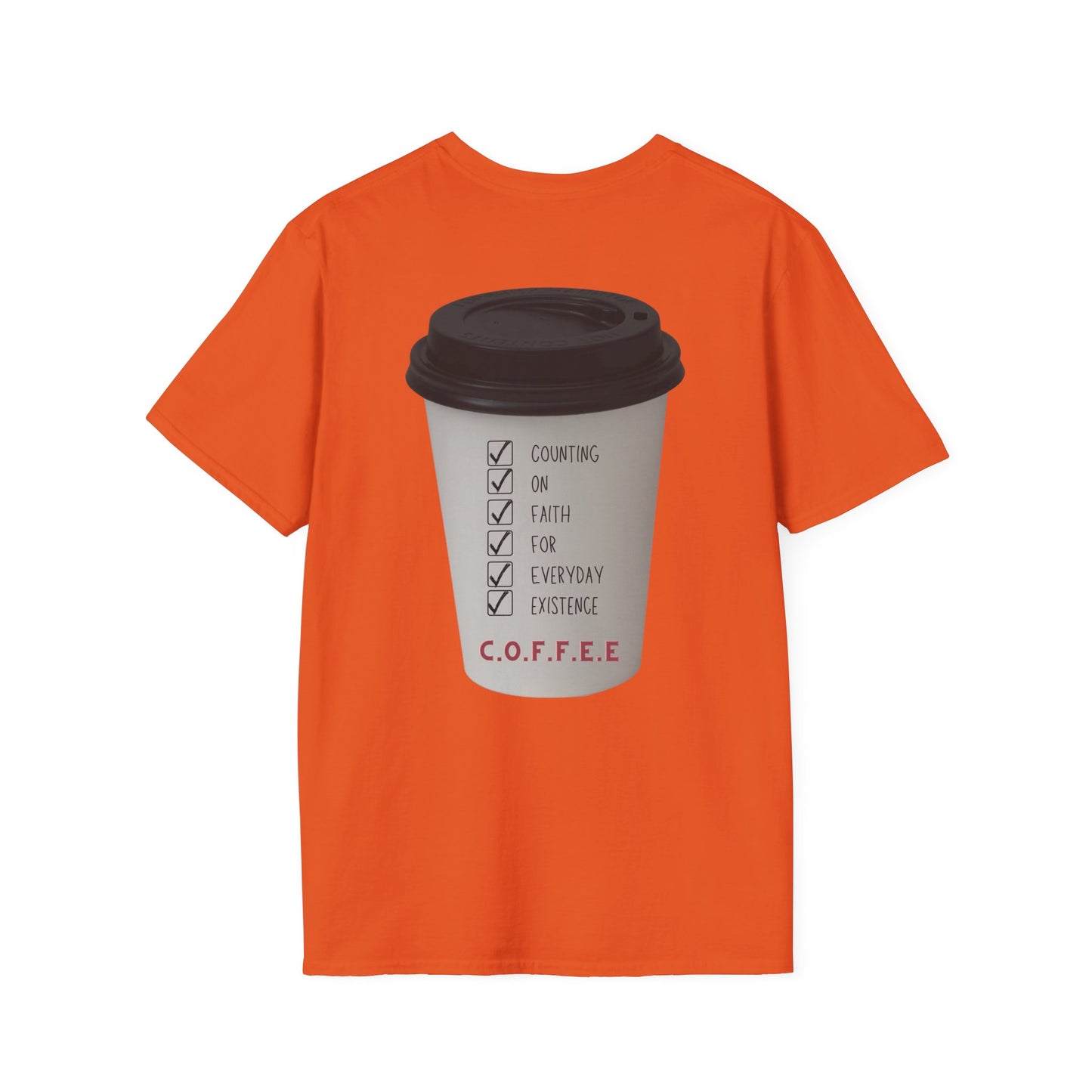 Adult Coffee Christian White Letters & Image