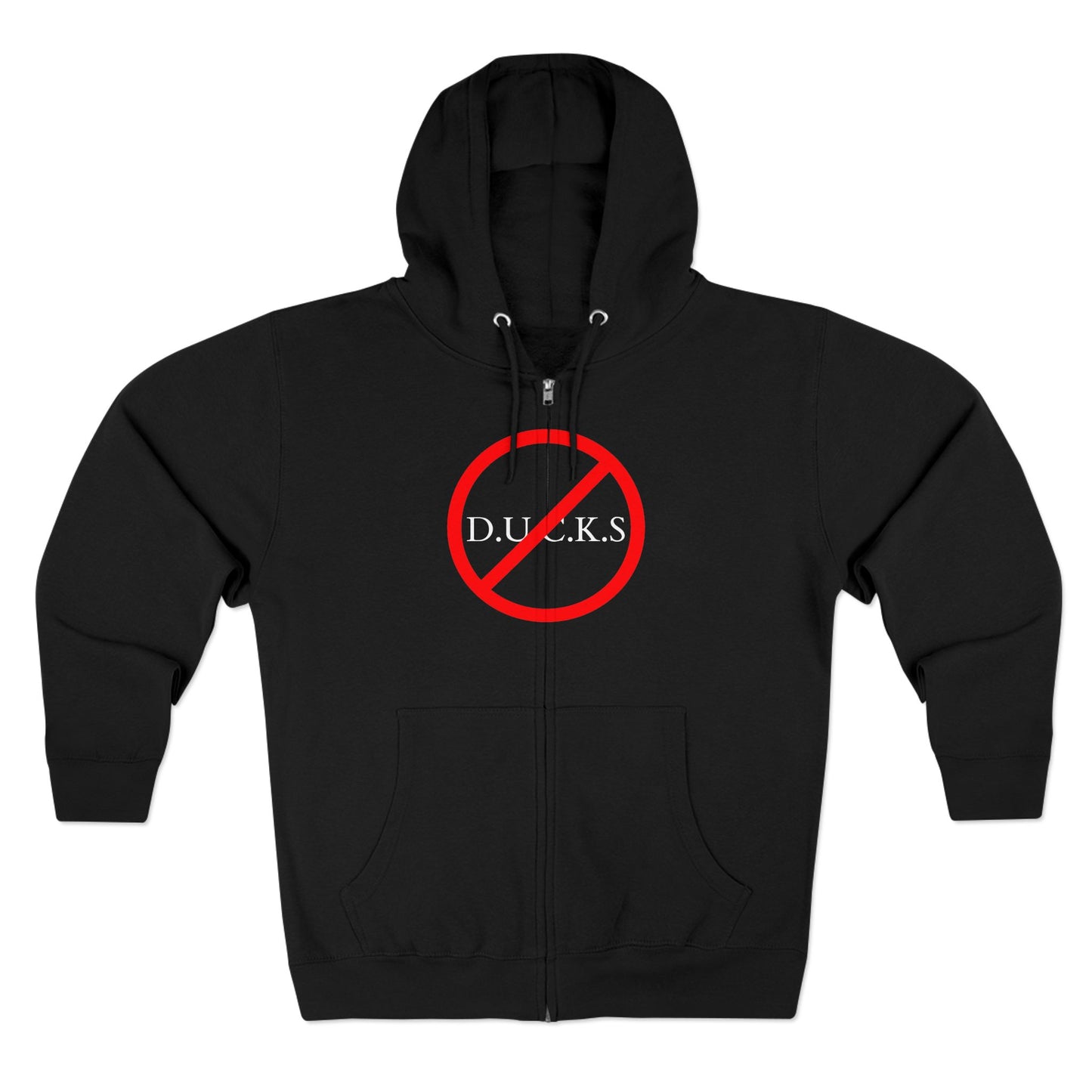 Ducks Christian White Words Hoodie Zipper