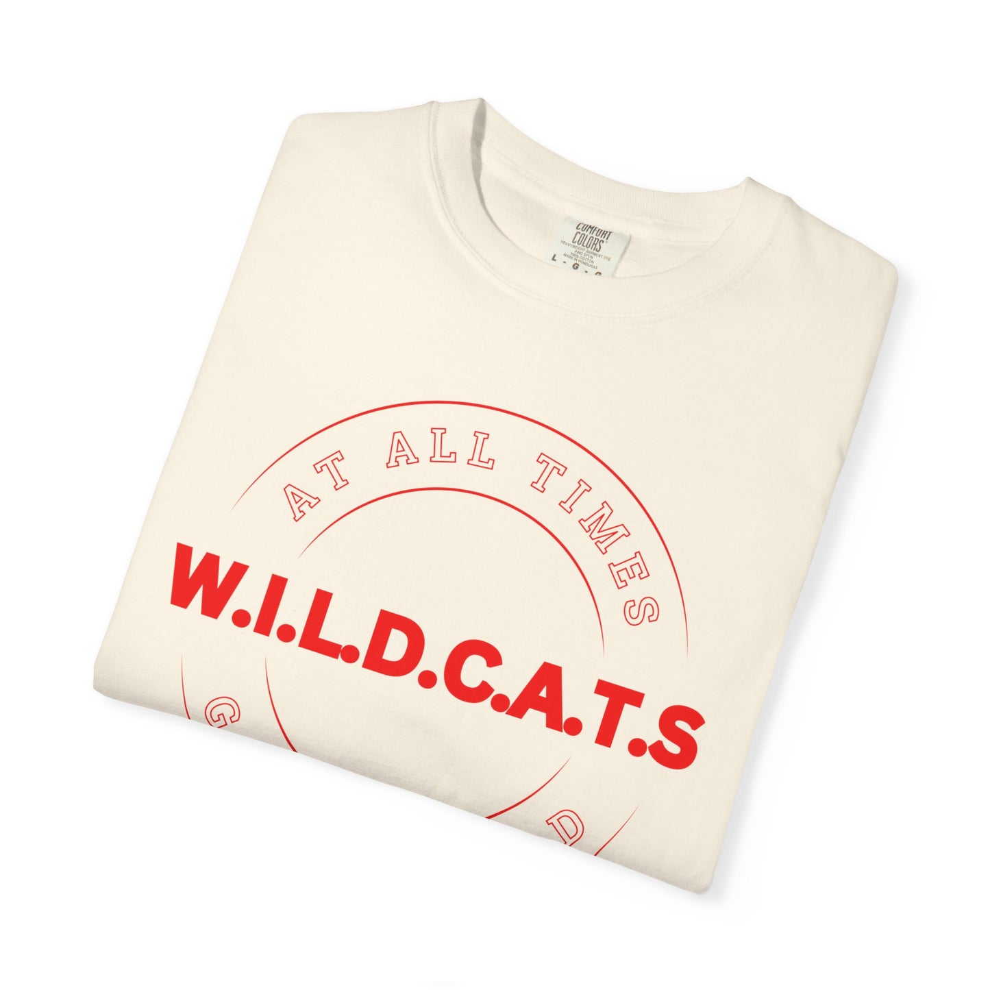 Wildcats Christian Red Letters & Picture
