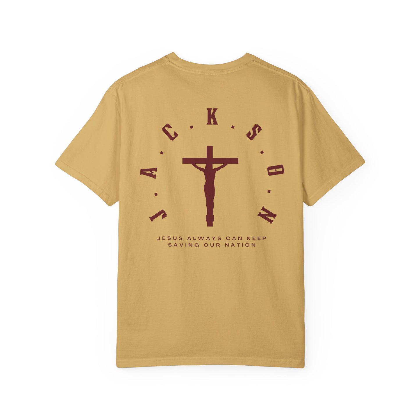 Jackson Believing Christian Marron Letters & Cross