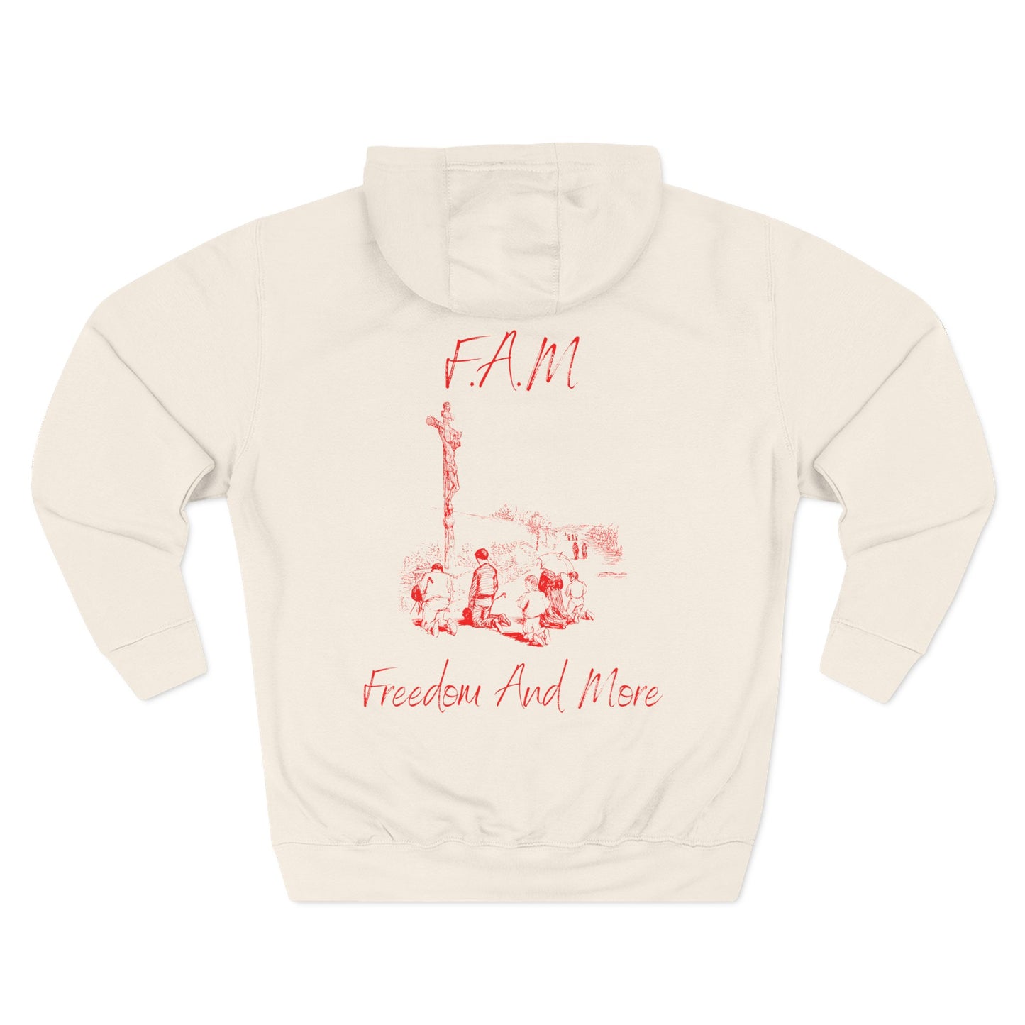 Fam Hoodie Red Words