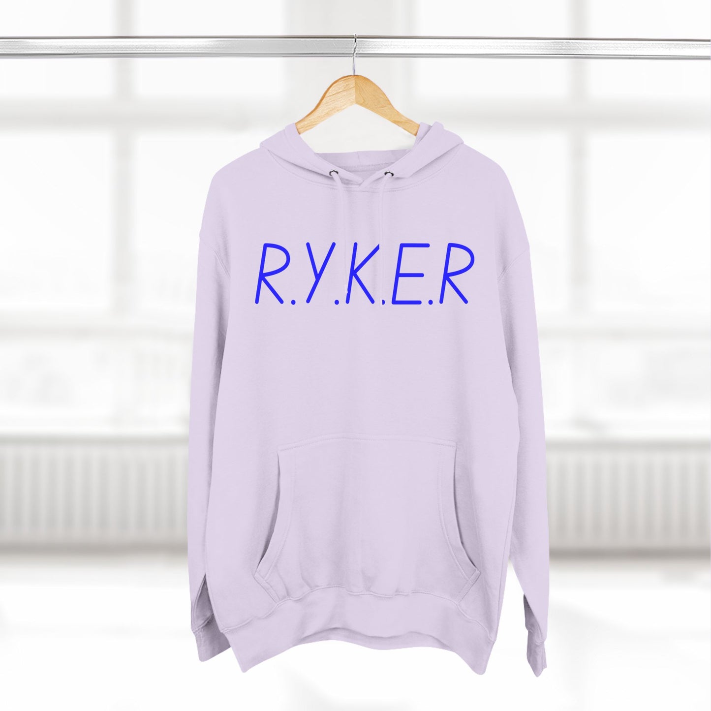 RYKER Christian Blue Letters Hoodie