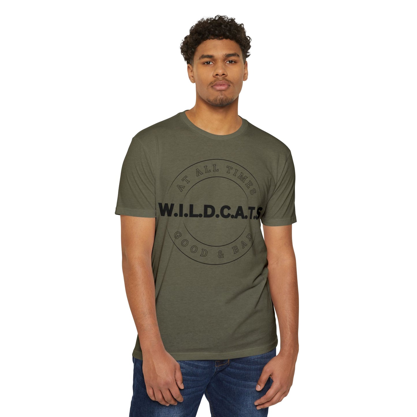 Wildcats Christian Black Letters & Picture