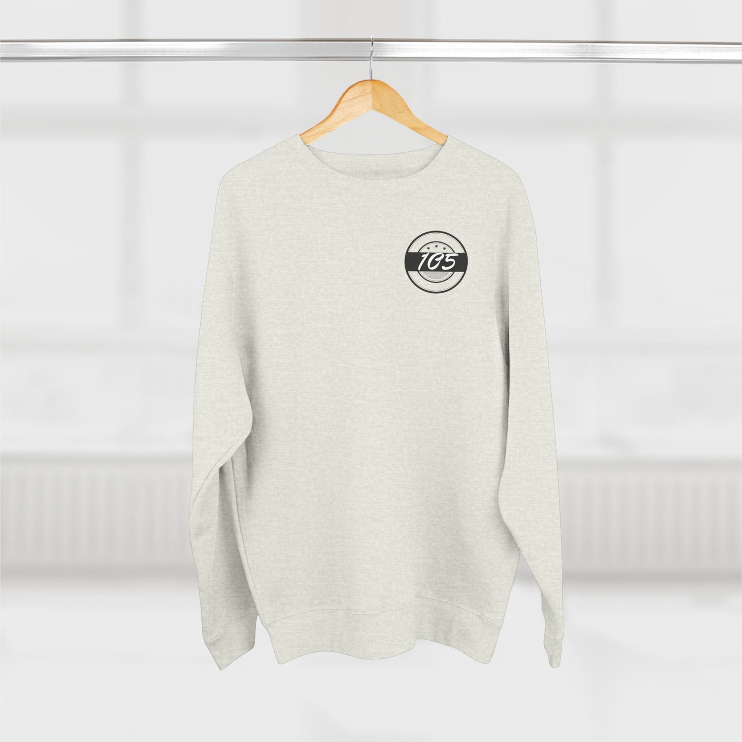 Adult 105 Christian Black and White Letters Crewneck