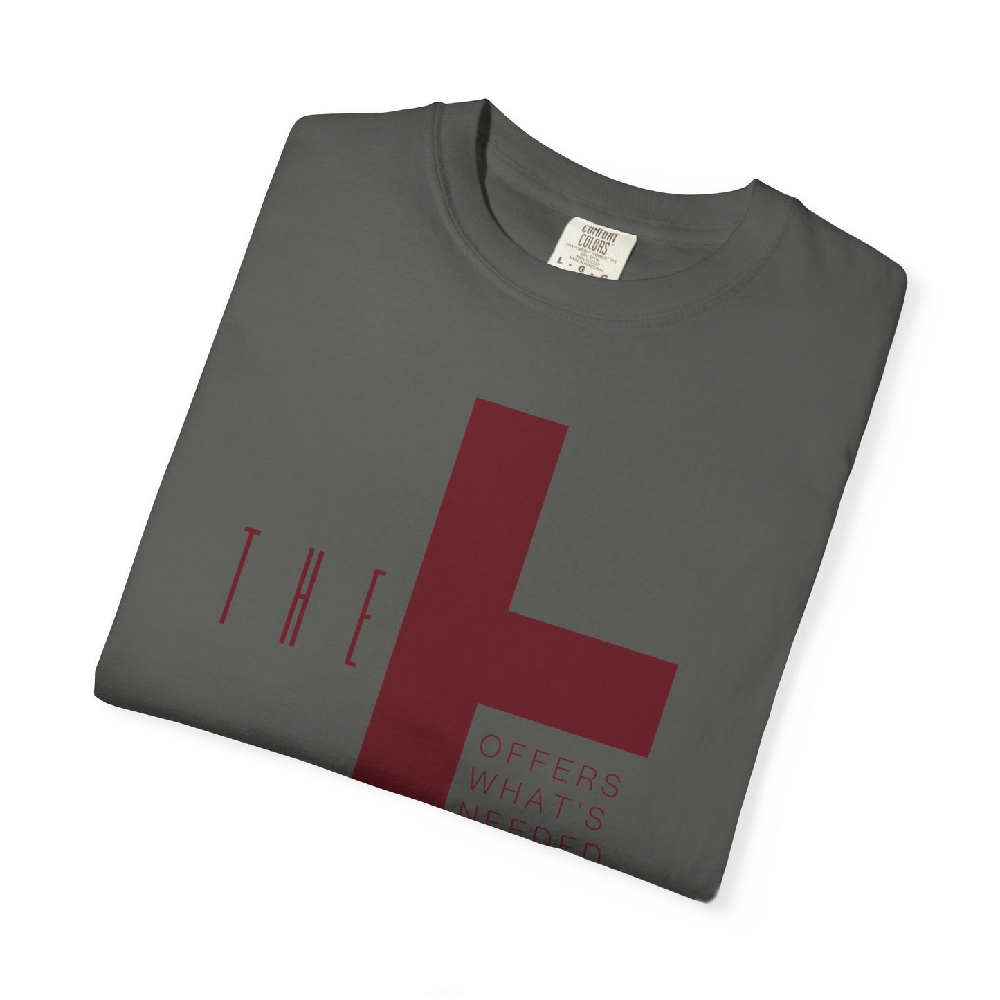Adult T-Town Christian Marron Letters & Cross