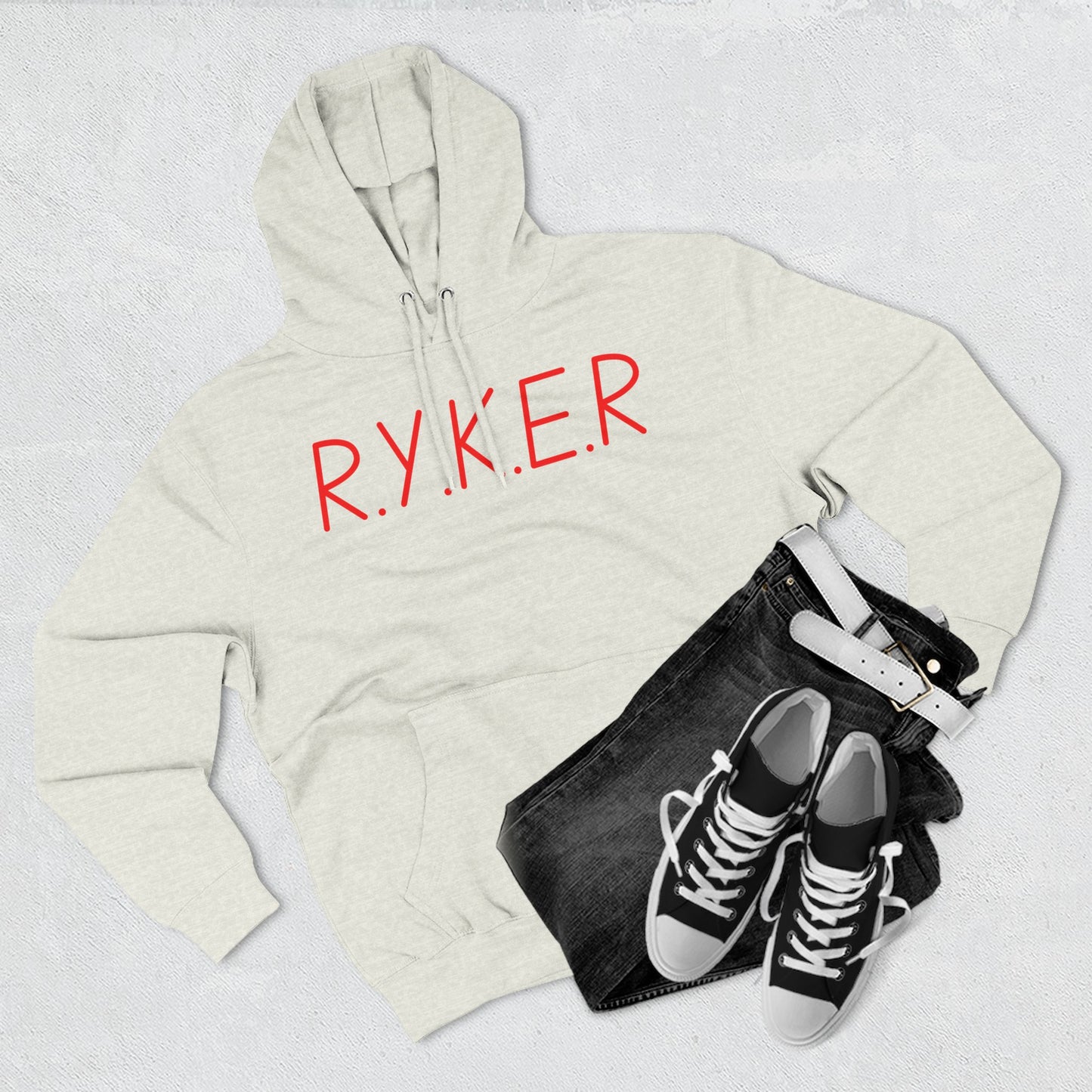 RYKER Christian Red Letters Hoodie