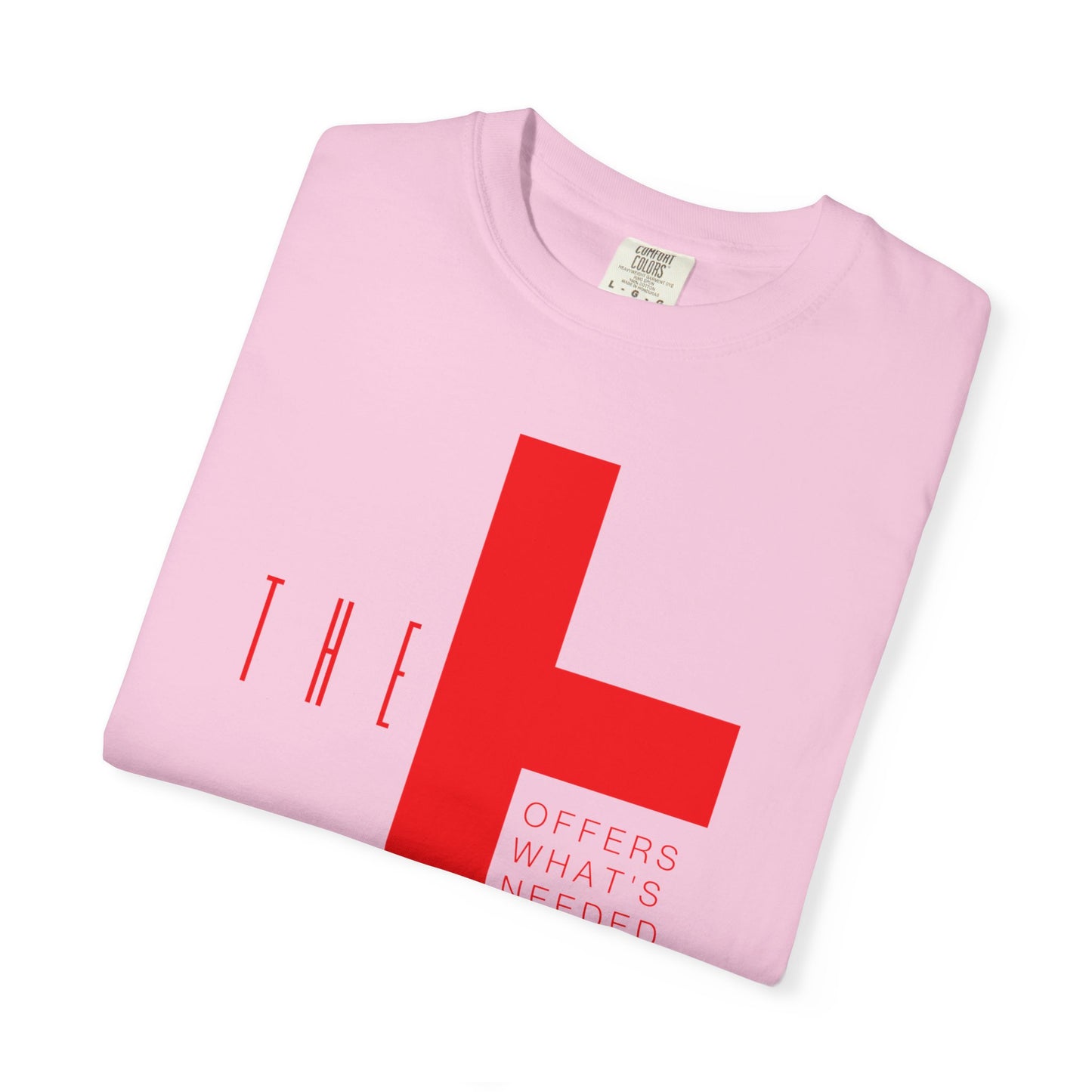 Adult T-Town Christian Red Letters & Cross