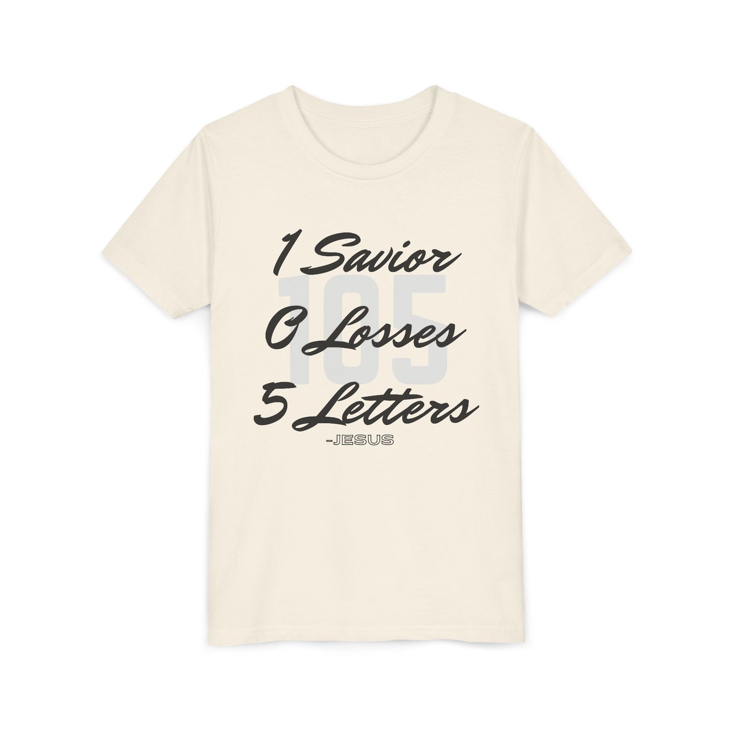 Youth 105 Christian Black and White Letters