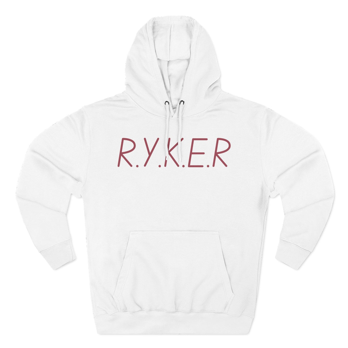 RYKER Christian Marron Letters Hoodie