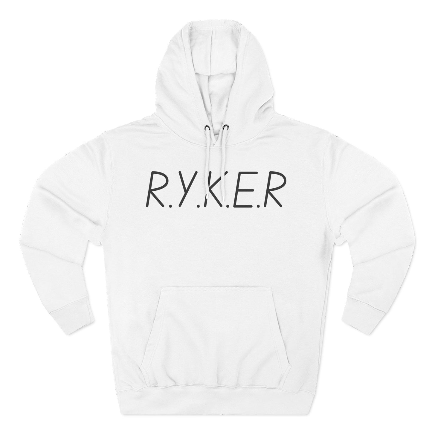 RYKER Christian Black Letters Hoodie