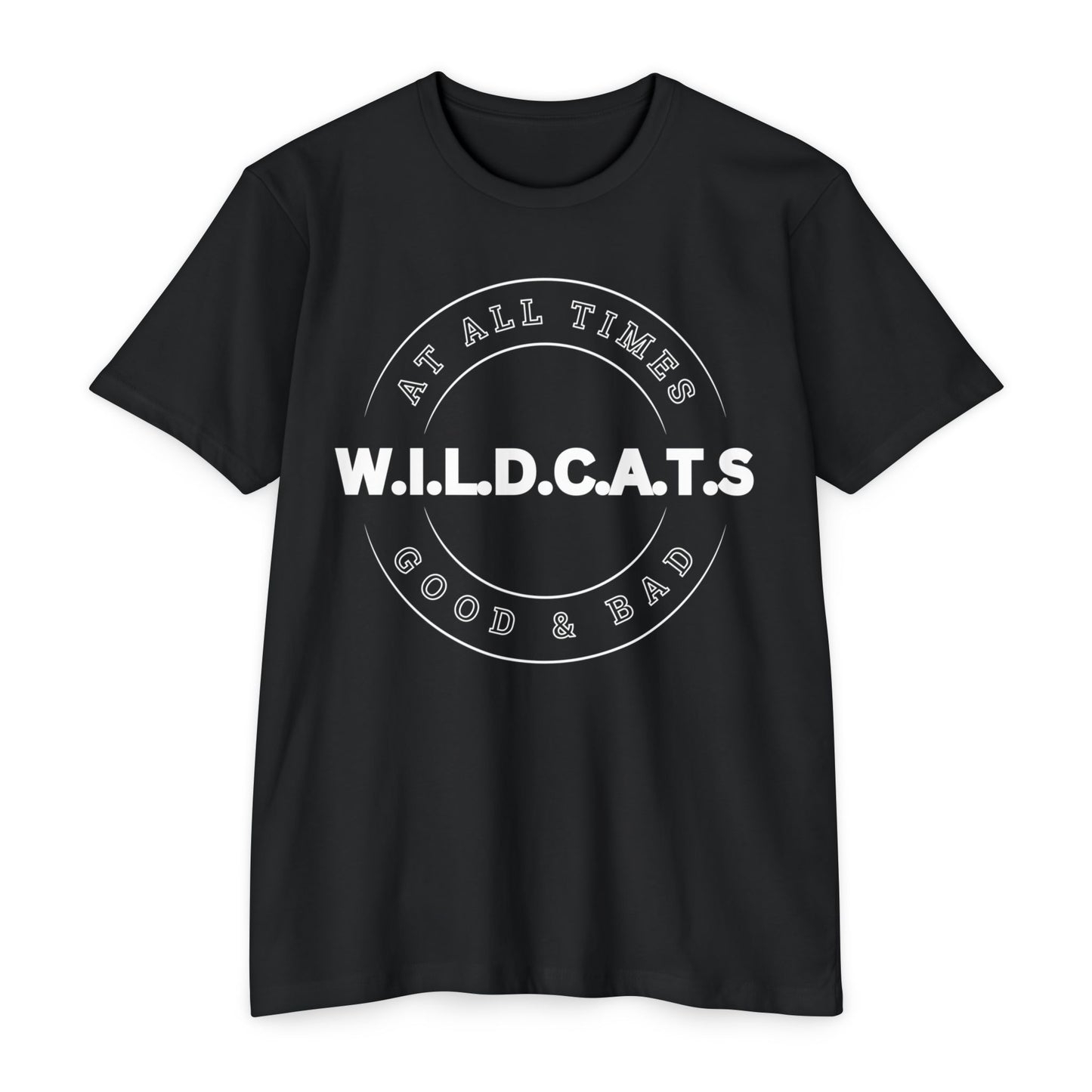Wildcats Christian White Letters & Picture