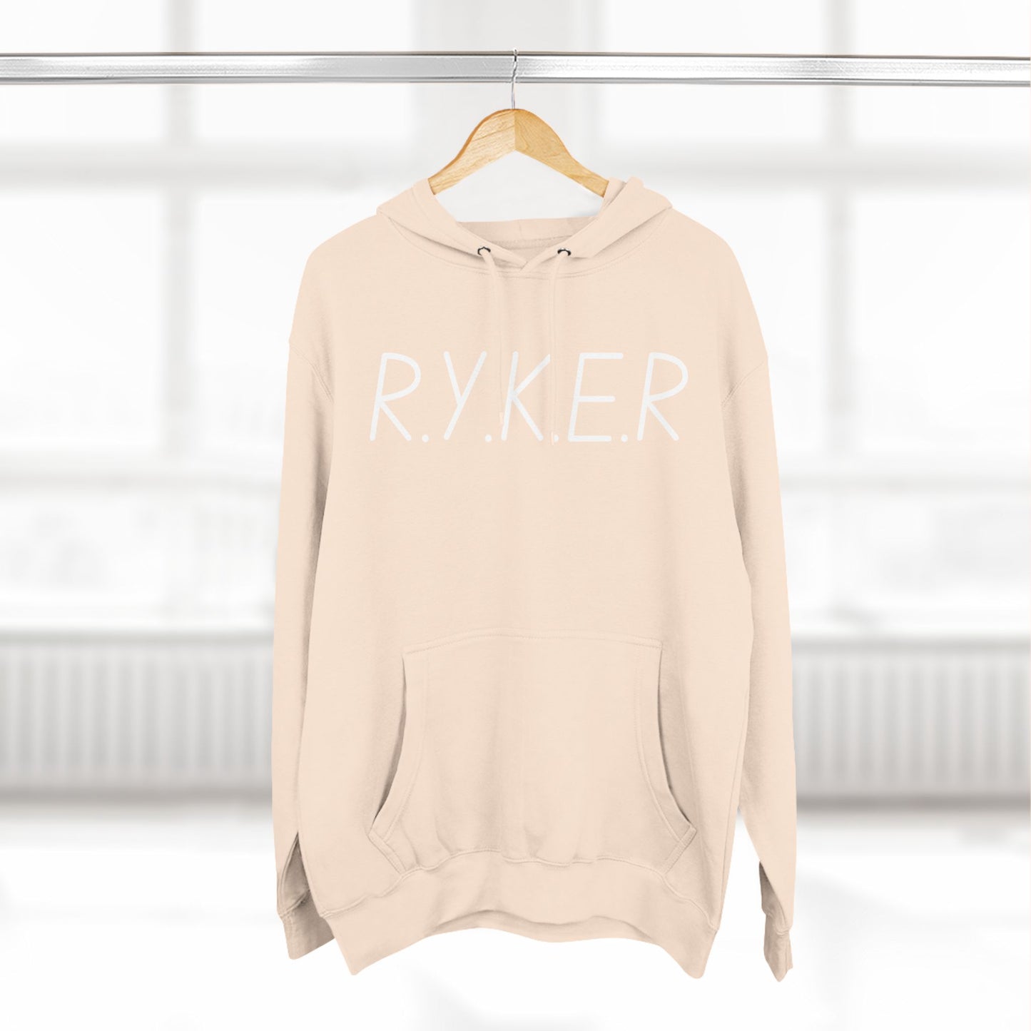 RYKER Christian White Letters Hoodie