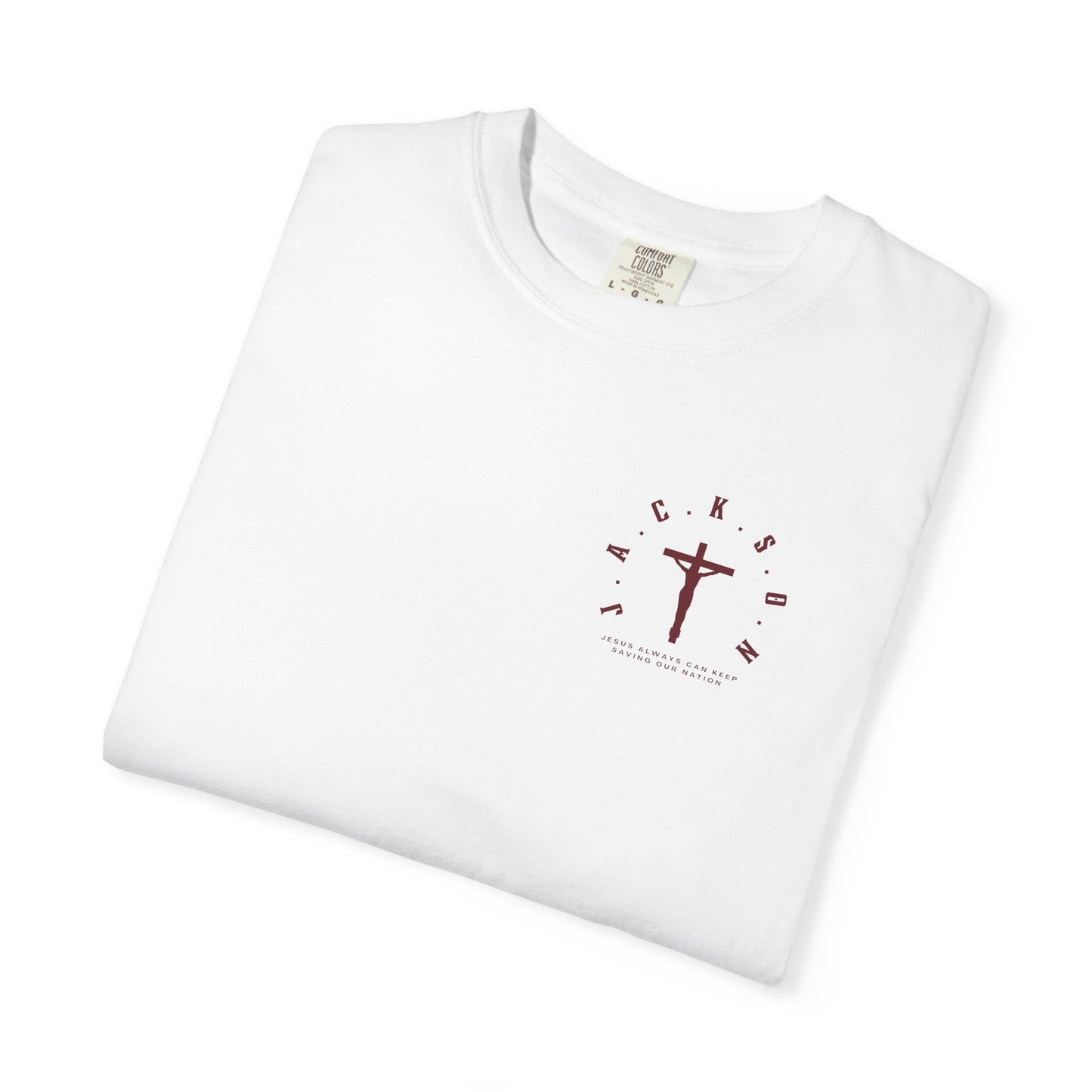 Jackson Believing Christian Marron Letters & Cross
