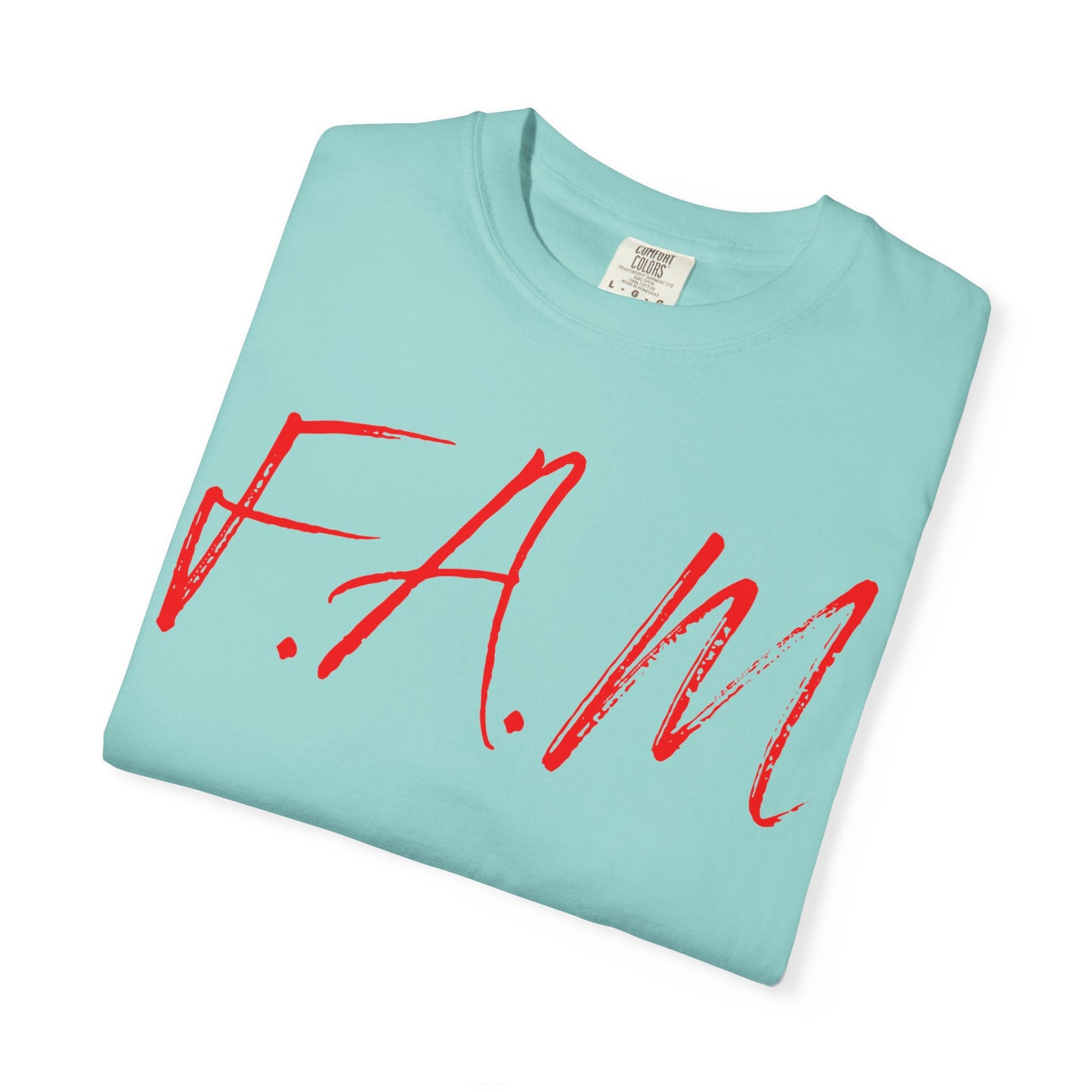 Fam Christian Red Letters & Image