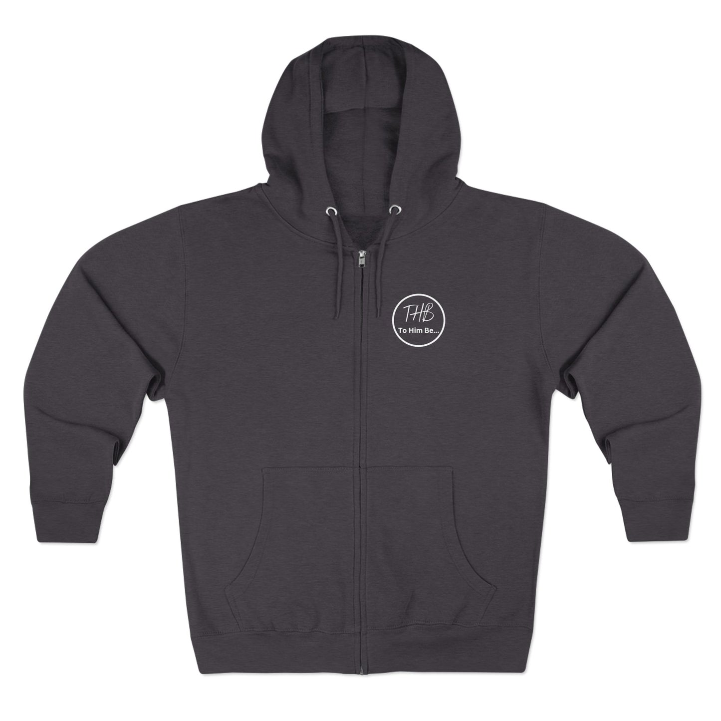 Clothe Yourself White Hoodie Zipper (scripture)