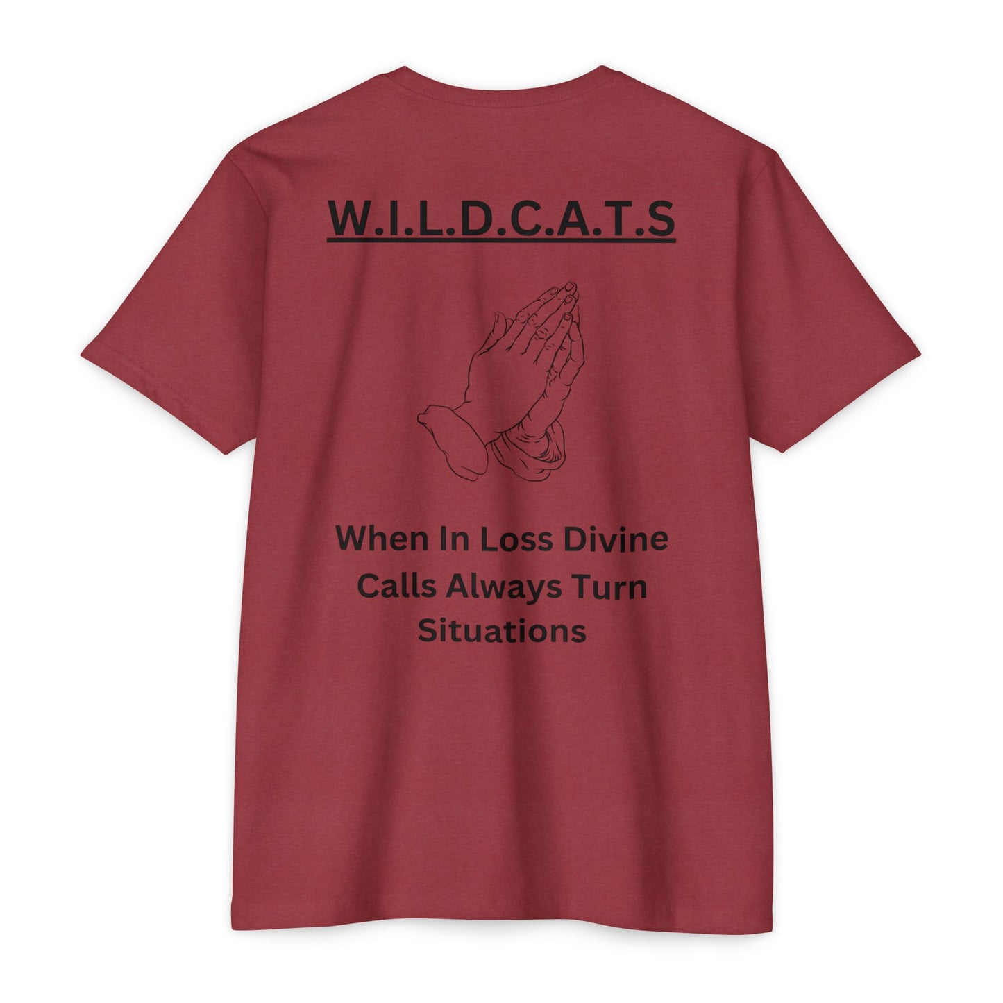 Wildcats Christian Black Letters & Picture