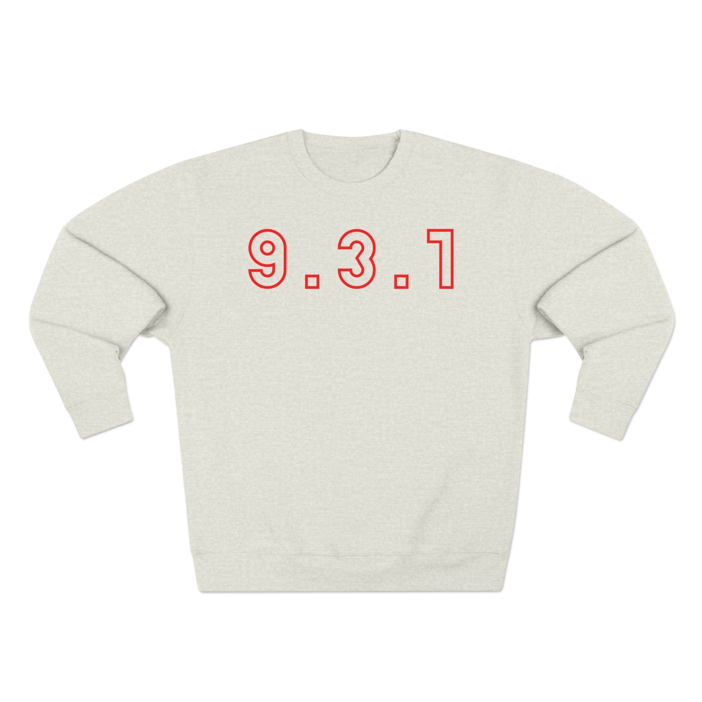931 Crewneck Red Words