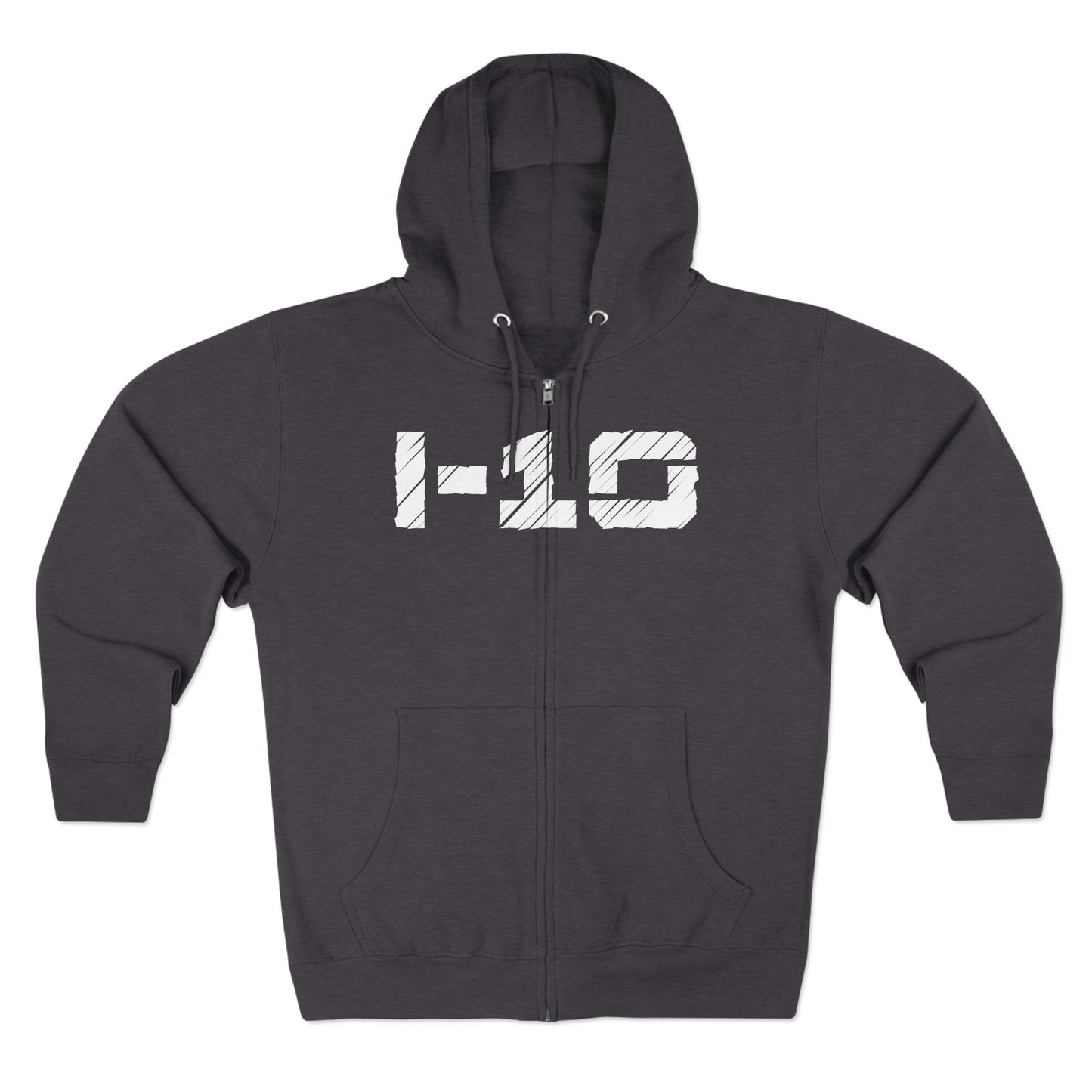 I-10 Christian White Words Hoodie Zipper
