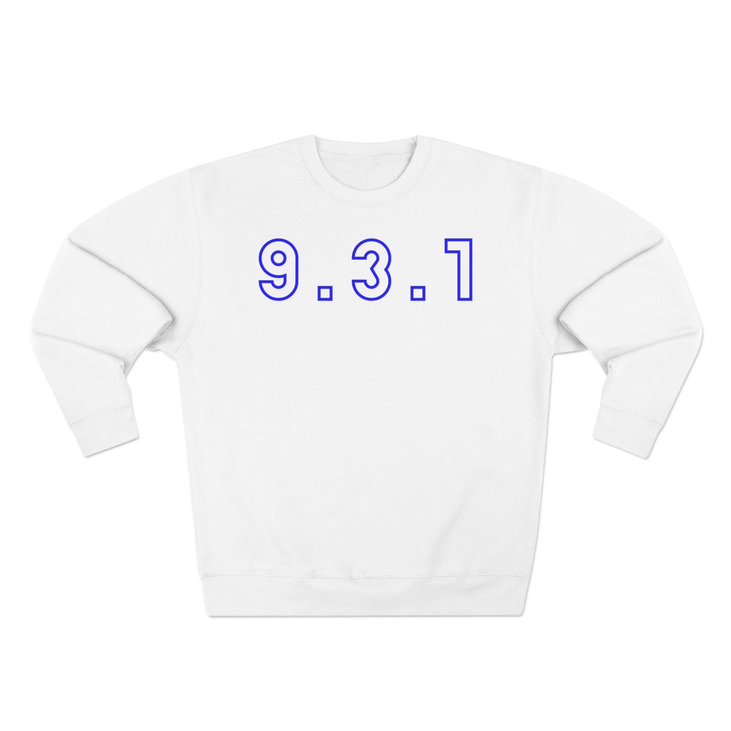 931 Crewneck Blue Words