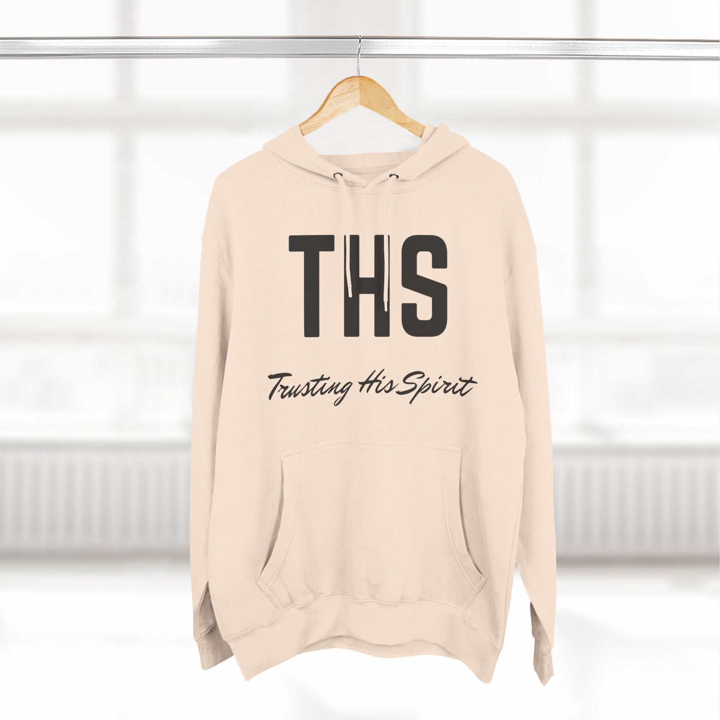 Adult THS Christian Black Letters Hoodie