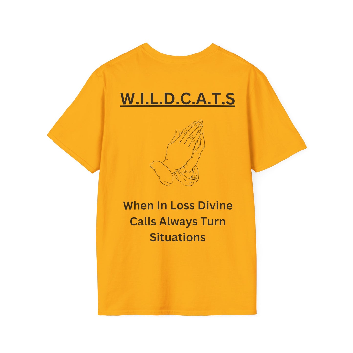 Wildcats Christian Black Letters & Picture