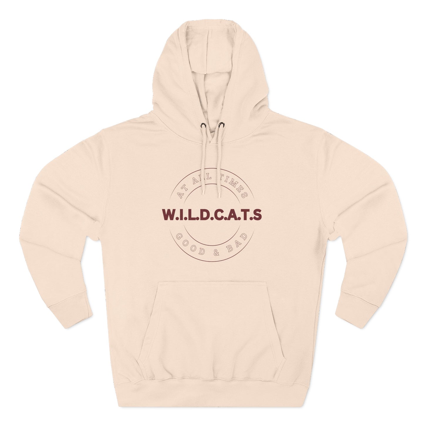 Wildcats Christian Marron Letters & Picture Hoodie