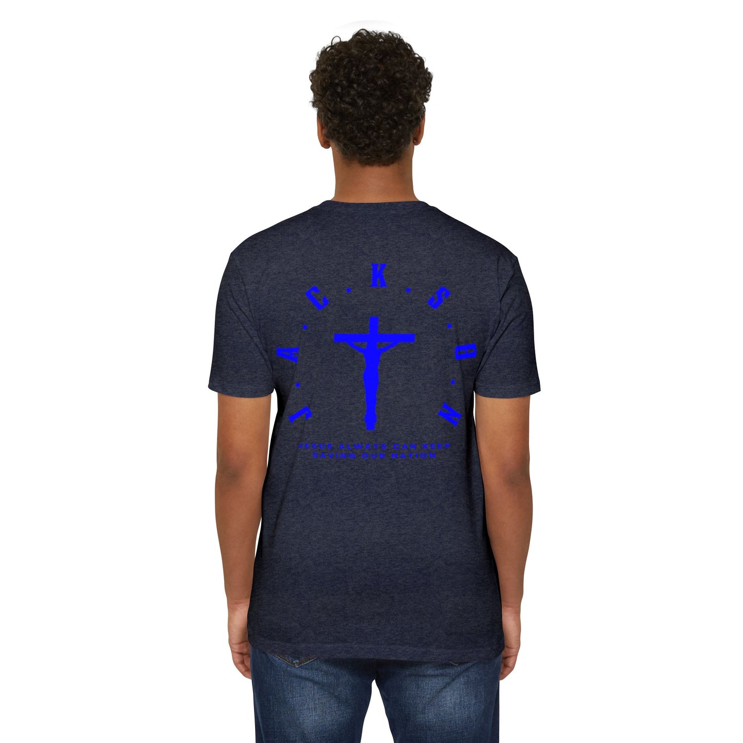 Jackson Blue Cross & Letters Blended