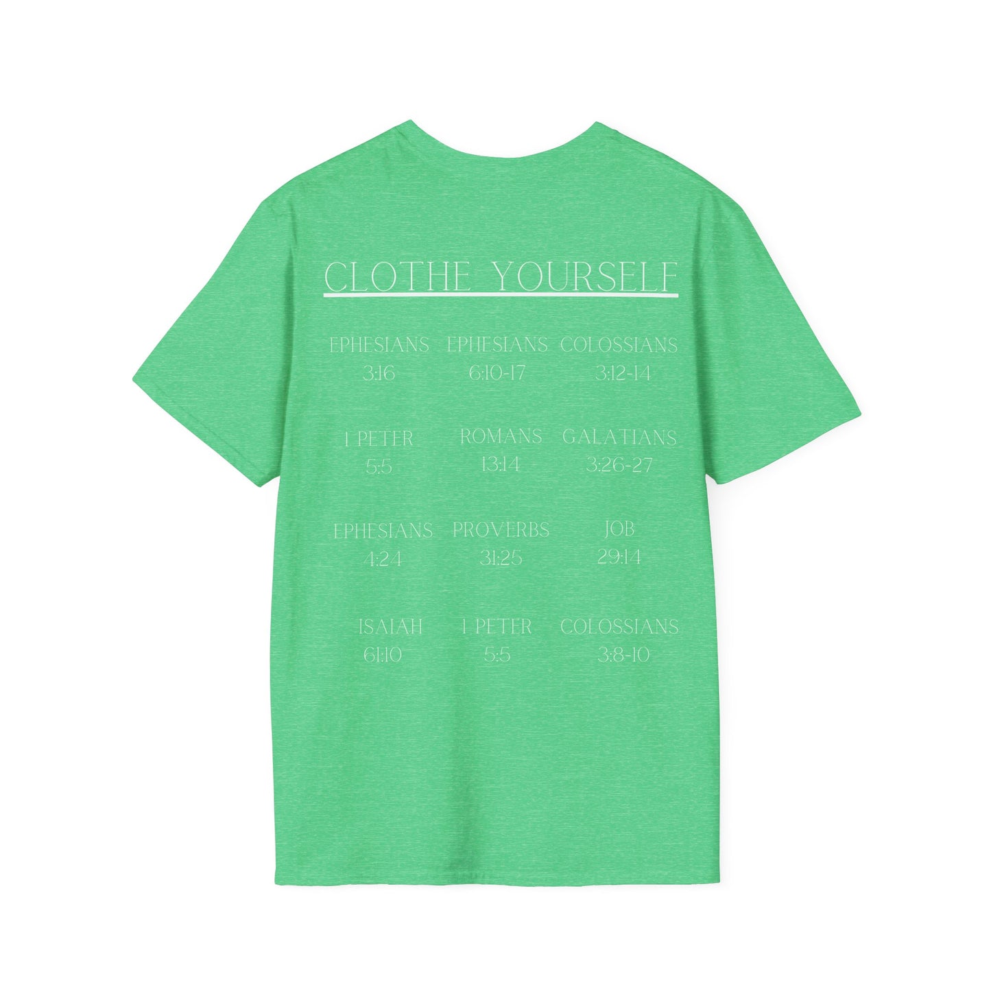 Yourself White Tshirt (scripture) 6400