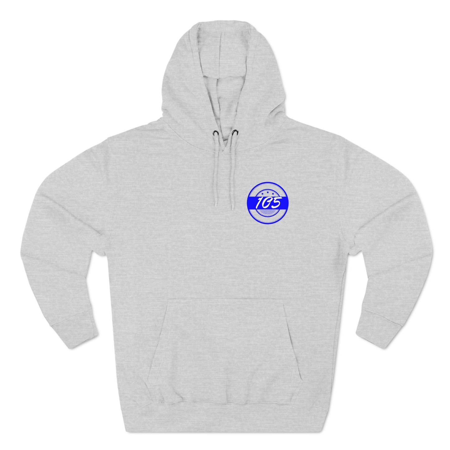 Adult 105 Christian Blue and White Letters Hoodie