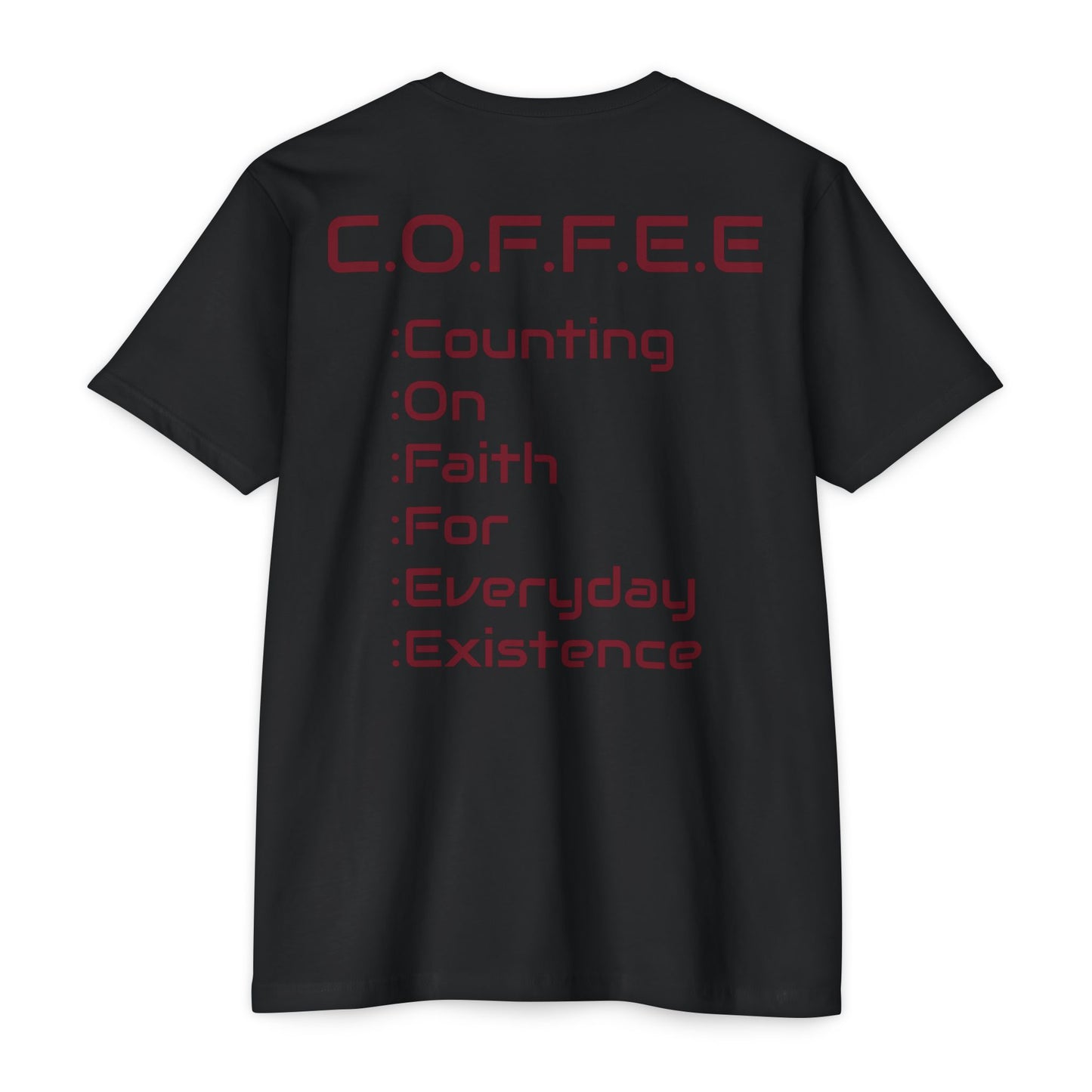Adult Coffee Christian Marron Words Only Blended