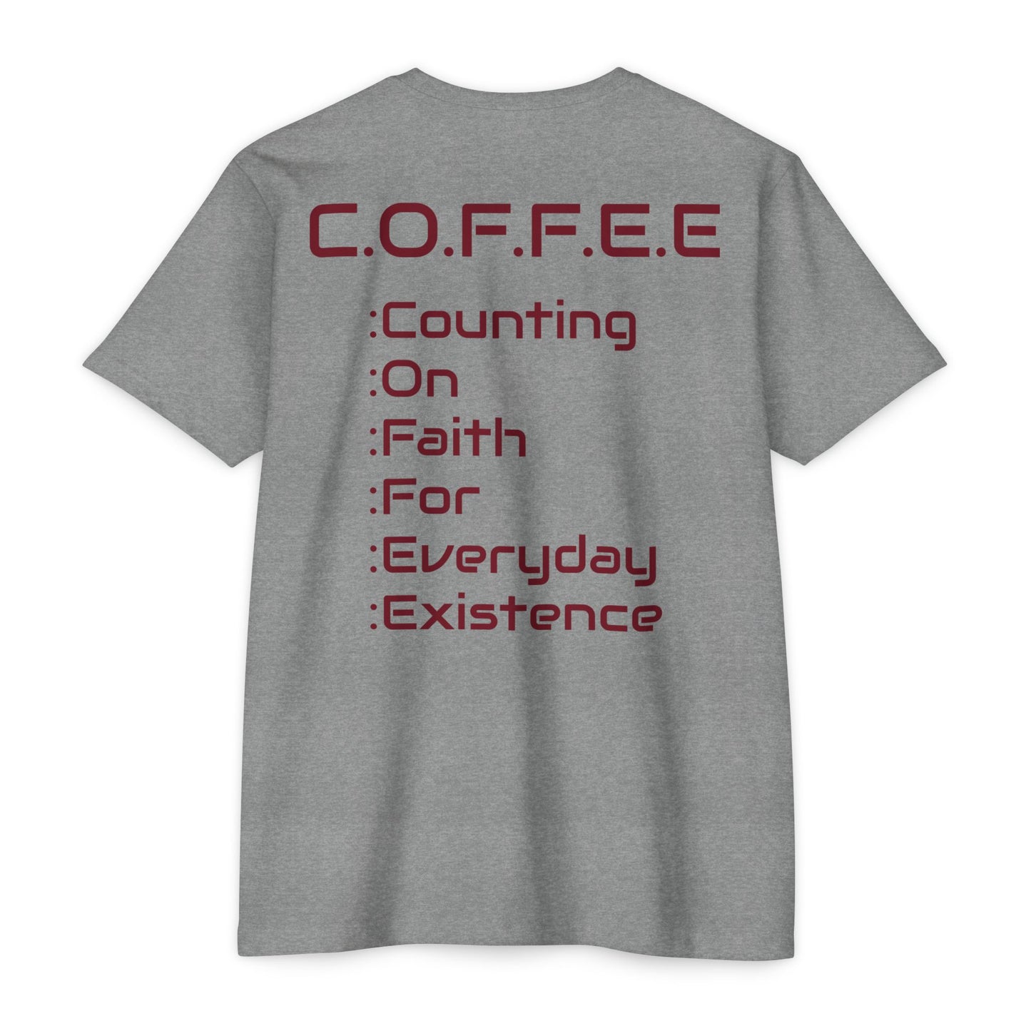 Adult Coffee Christian Marron Words Only Blended