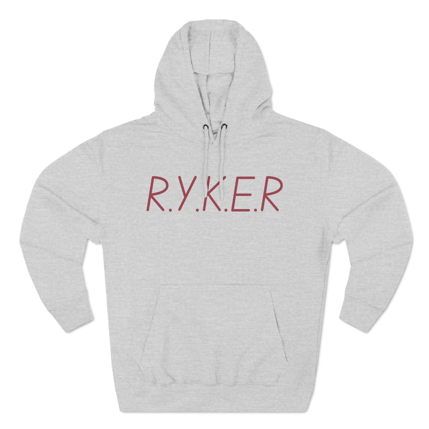 RYKER Christian Marron Letters Hoodie