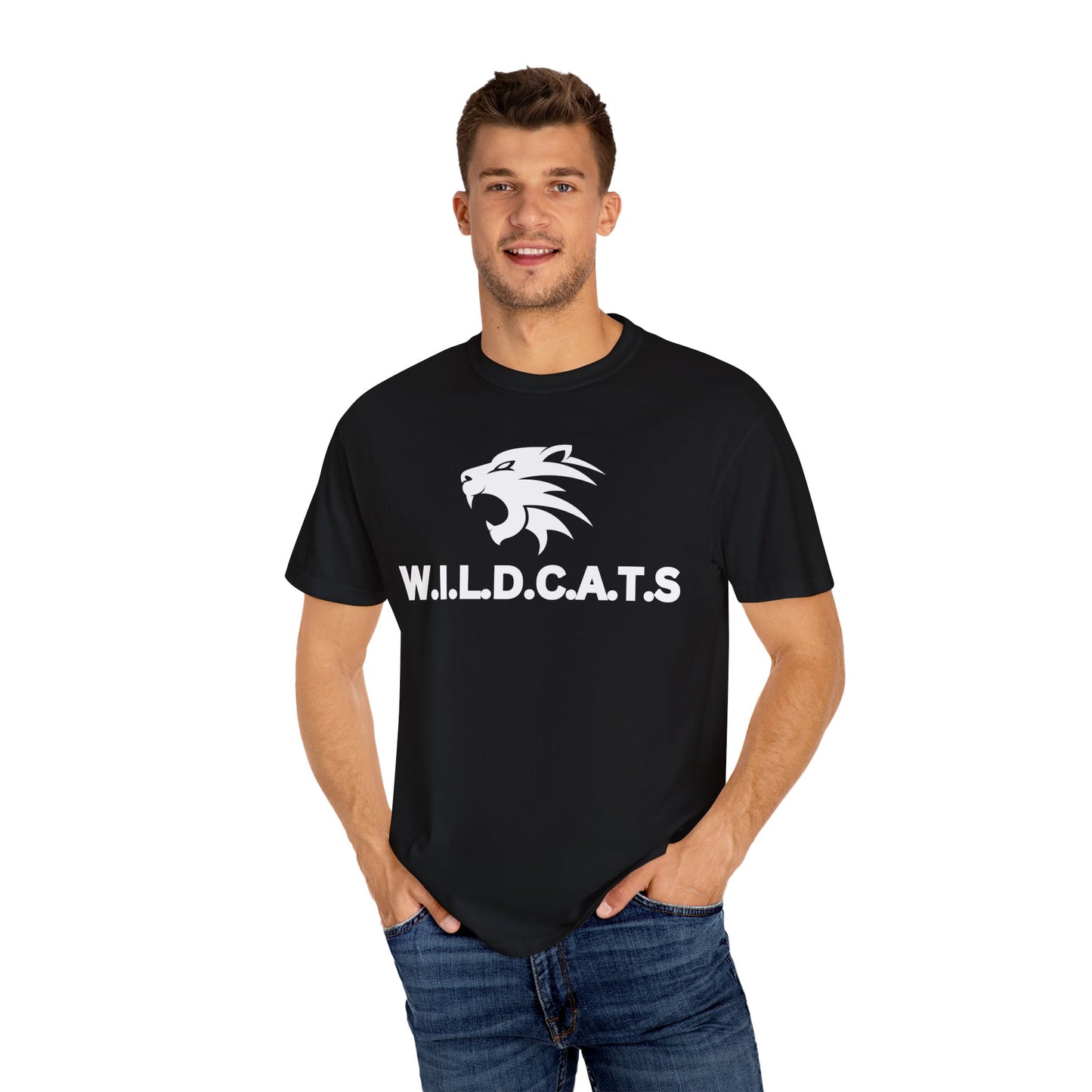 Wildcats Christian White Letters & Image Specialty