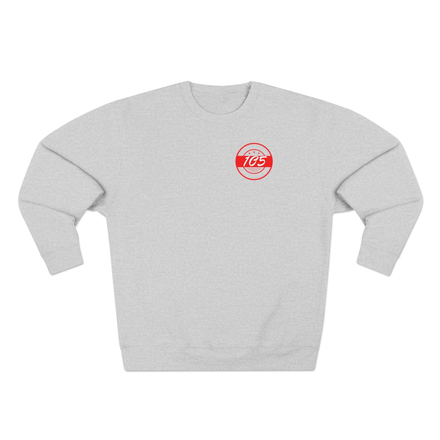 Adult 105 Christian Red and White Letters Crewneck