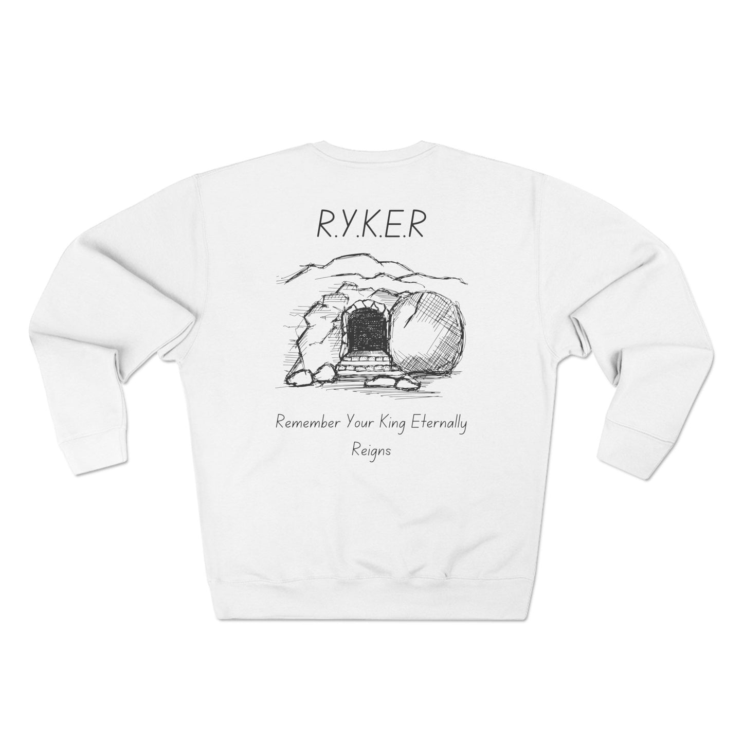 RYKER Christian Black Letters Crewneck