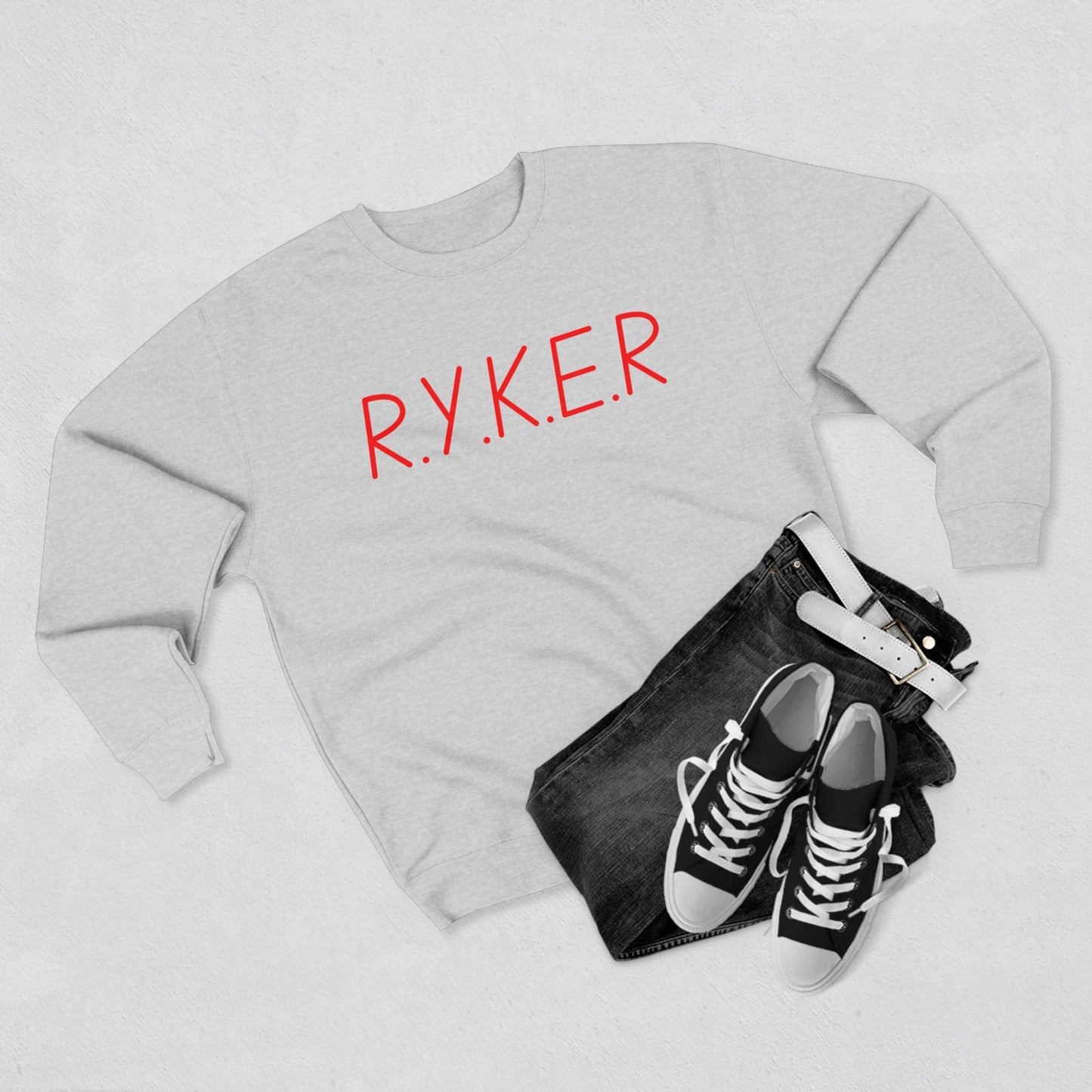 RYKER Christian Red Letters Crewneck