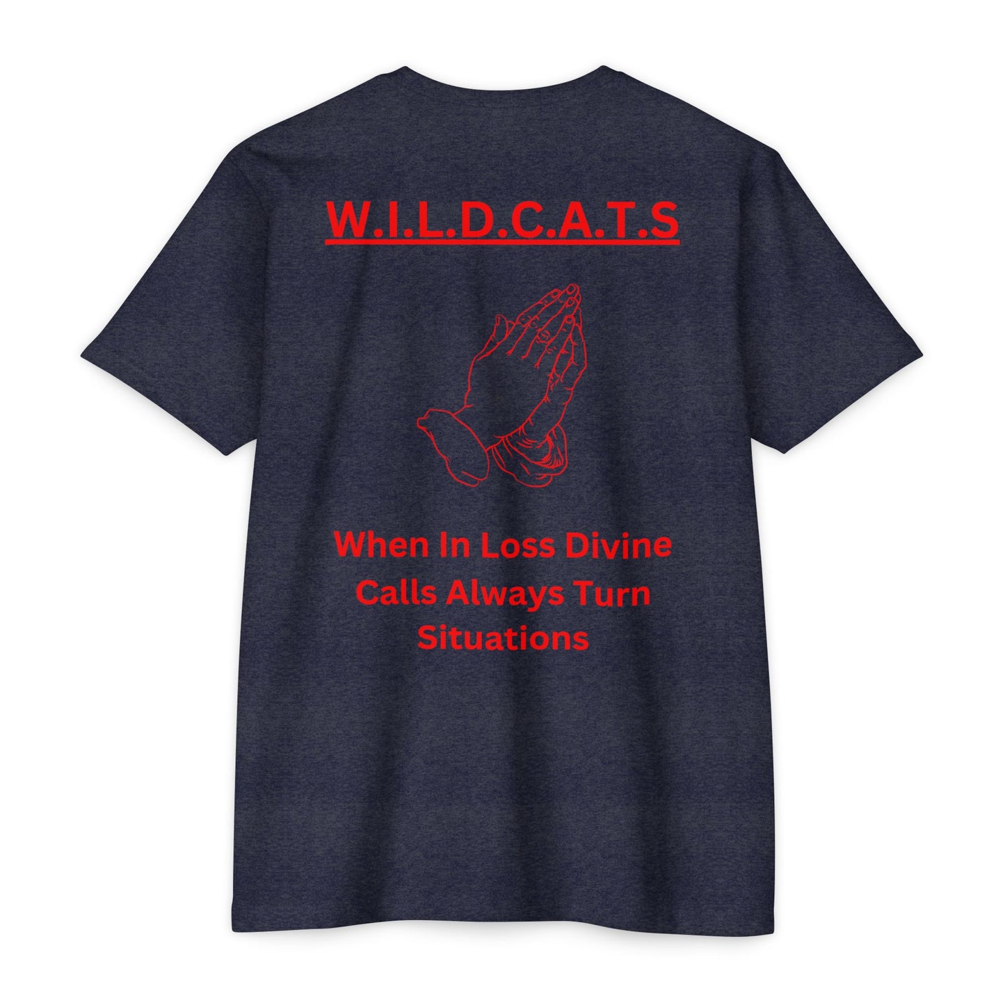 Wildcats Christian Red Letters & Picture