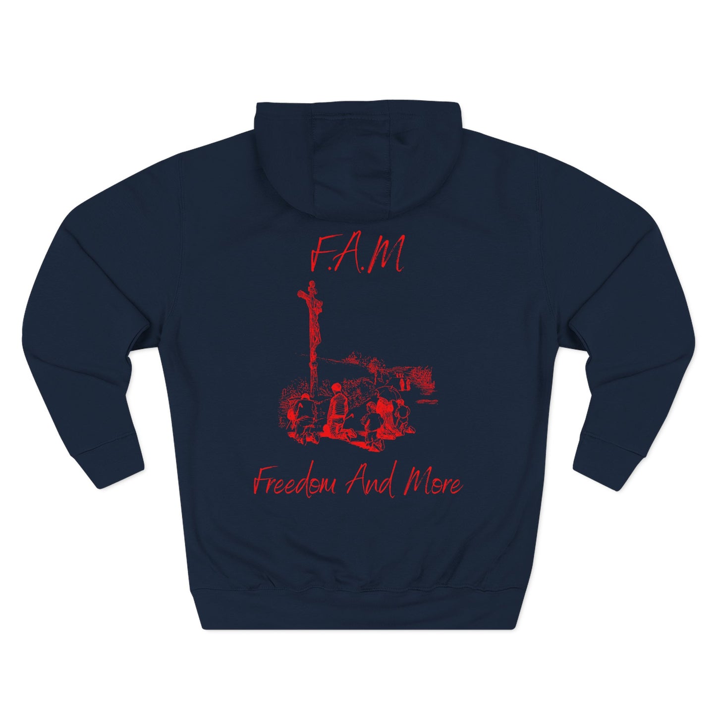 Fam Hoodie Red Words