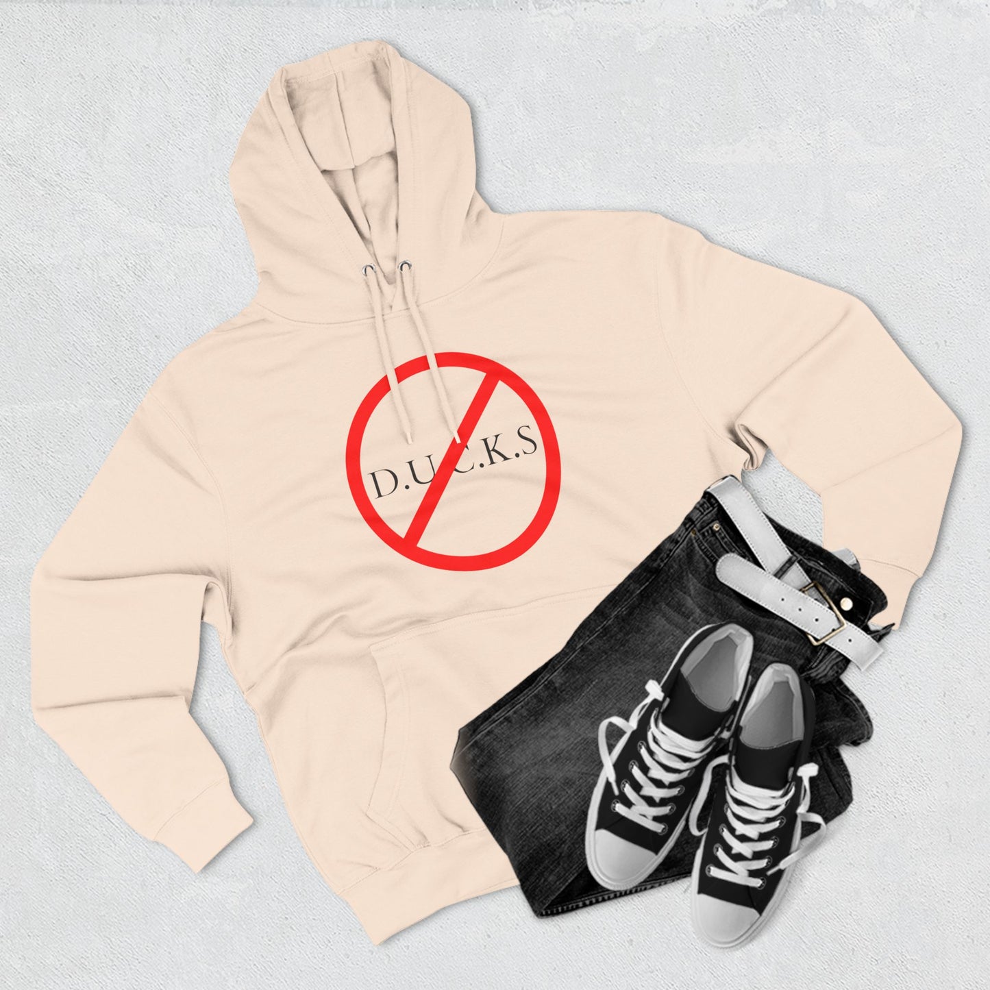 Ducks Christian Black Words Hoodie