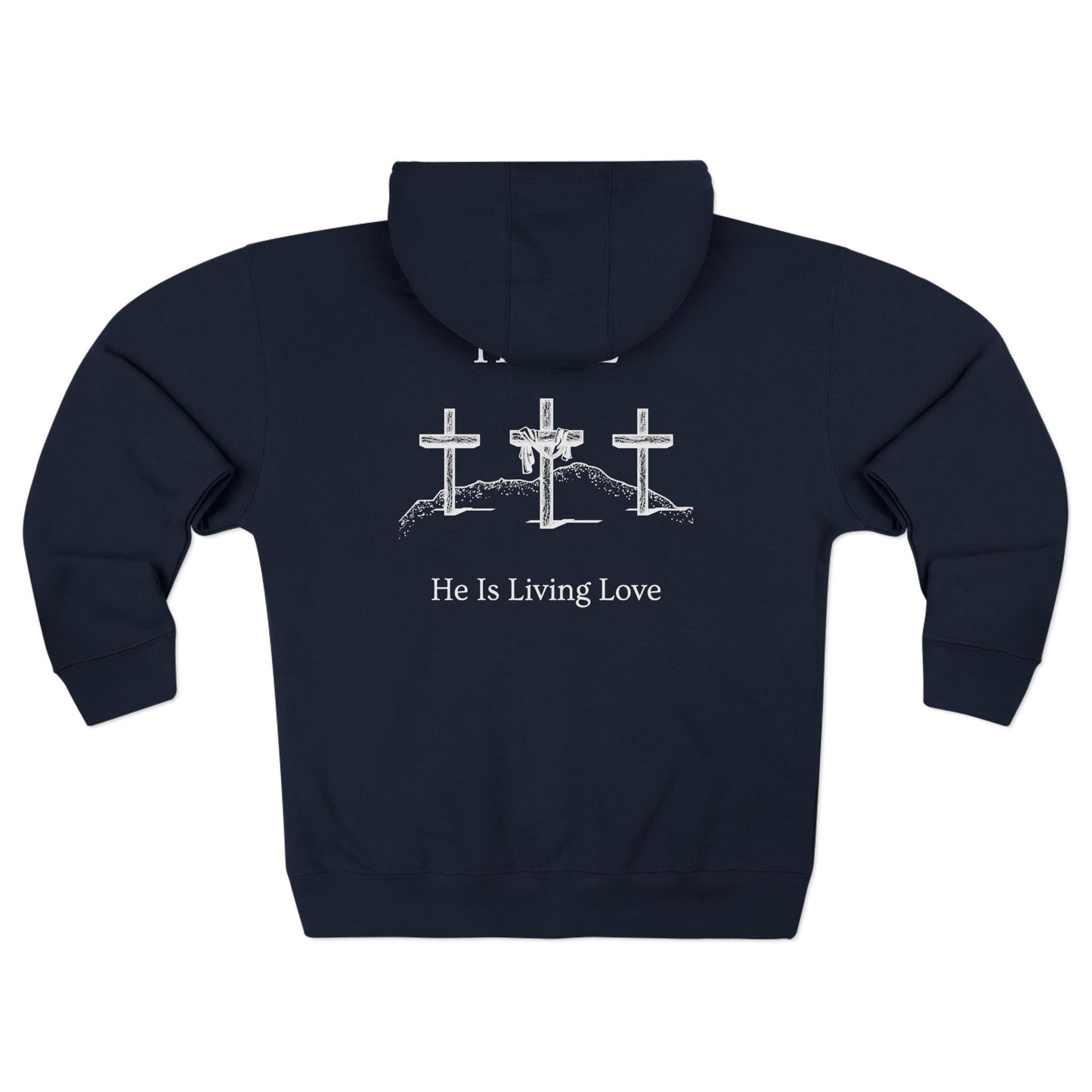Hill Christian White Words Hoodie Zipper