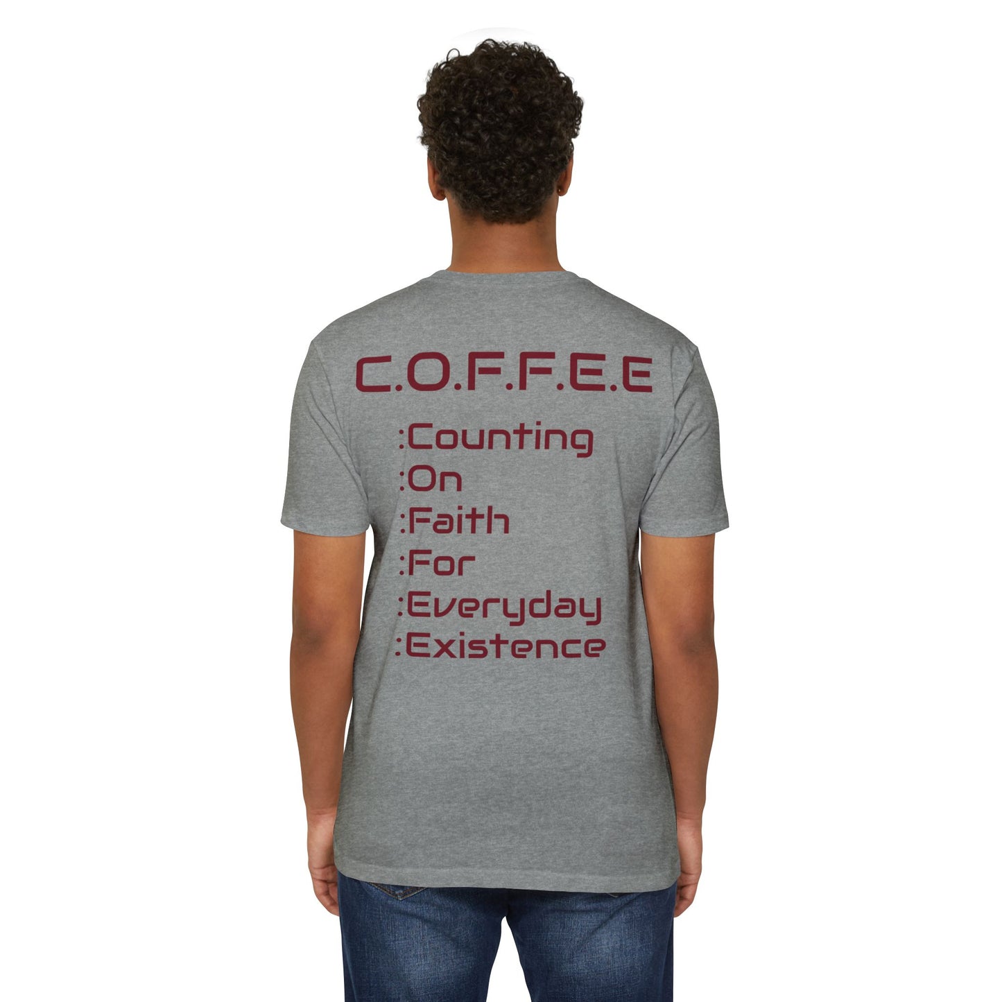 Adult Coffee Christian Marron Words Only Blended