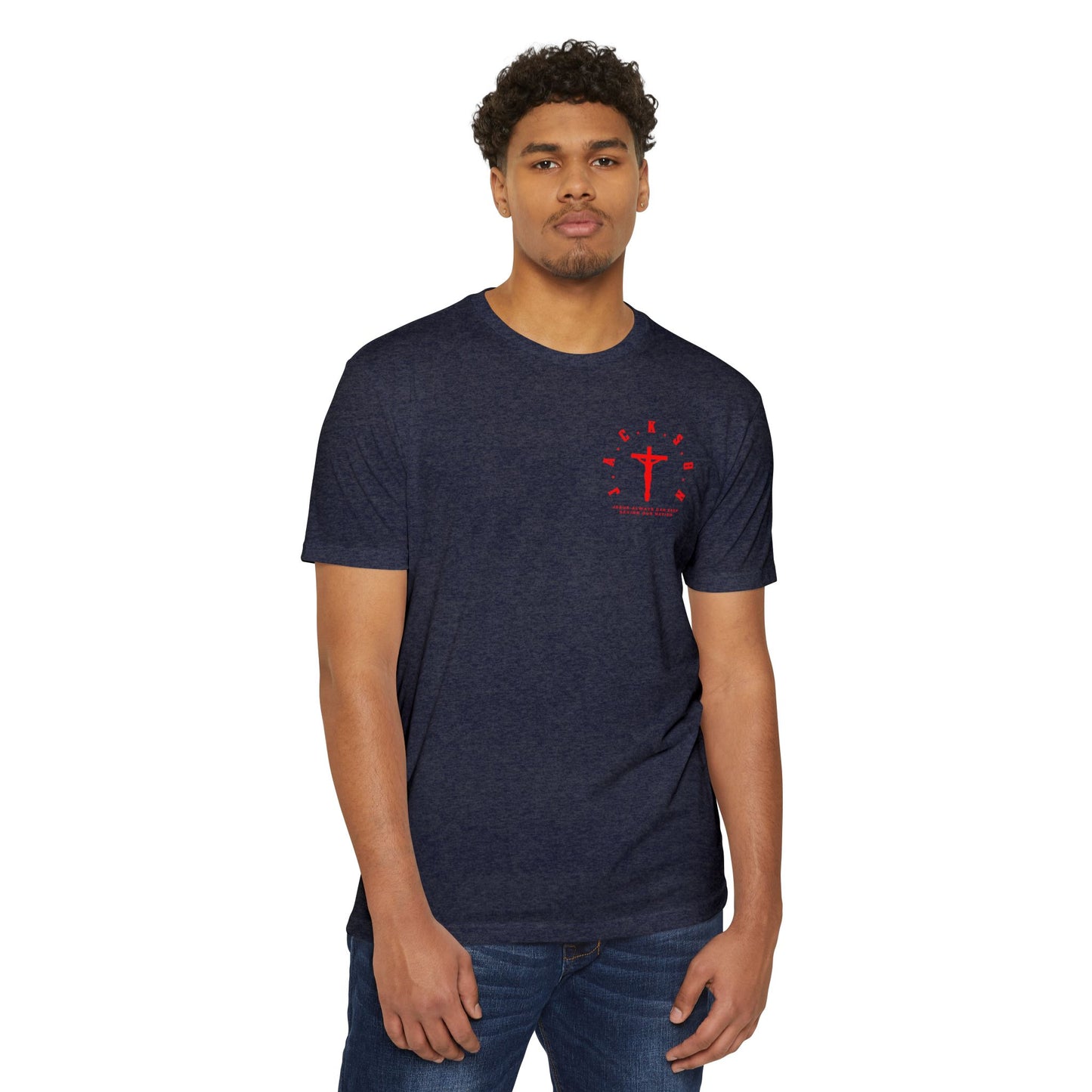 Jackson Red Cross & Letters Blended
