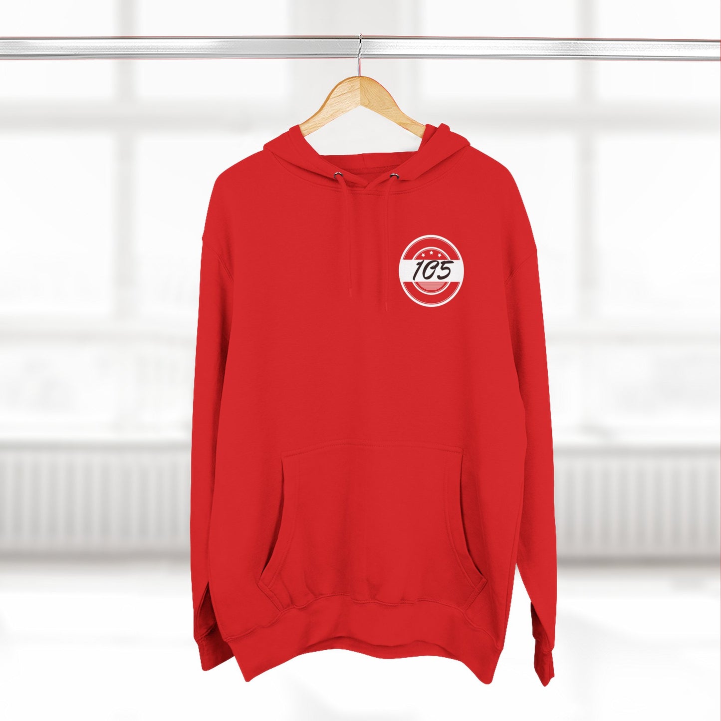 Adult 105 Christian White and Black Letters Hoodie
