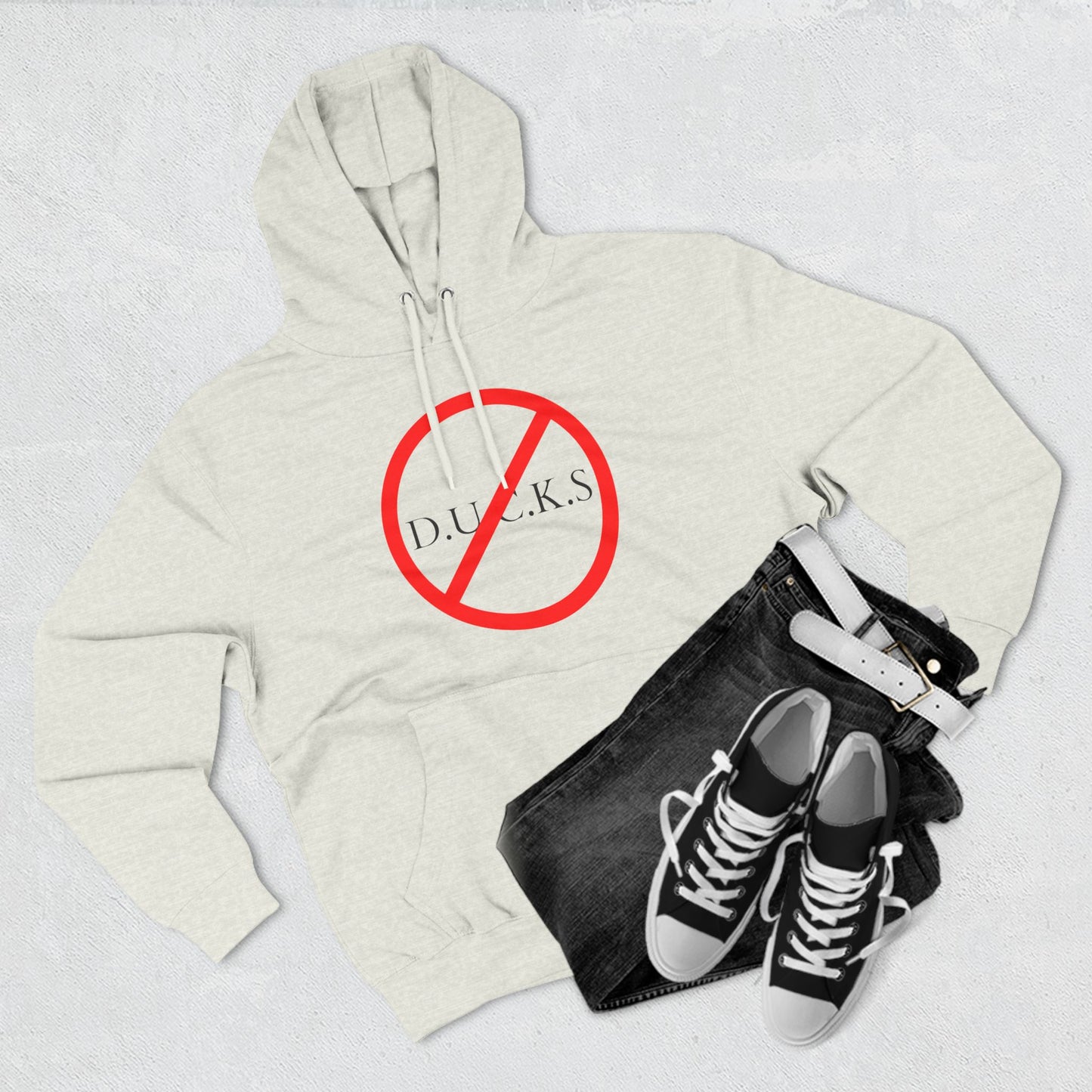 Ducks Christian Black Words Hoodie