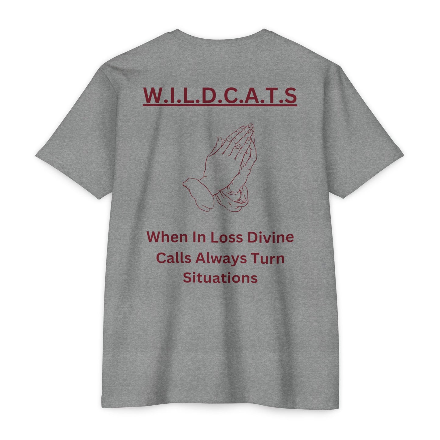 Wildcats Christian Marron Letters & Picture